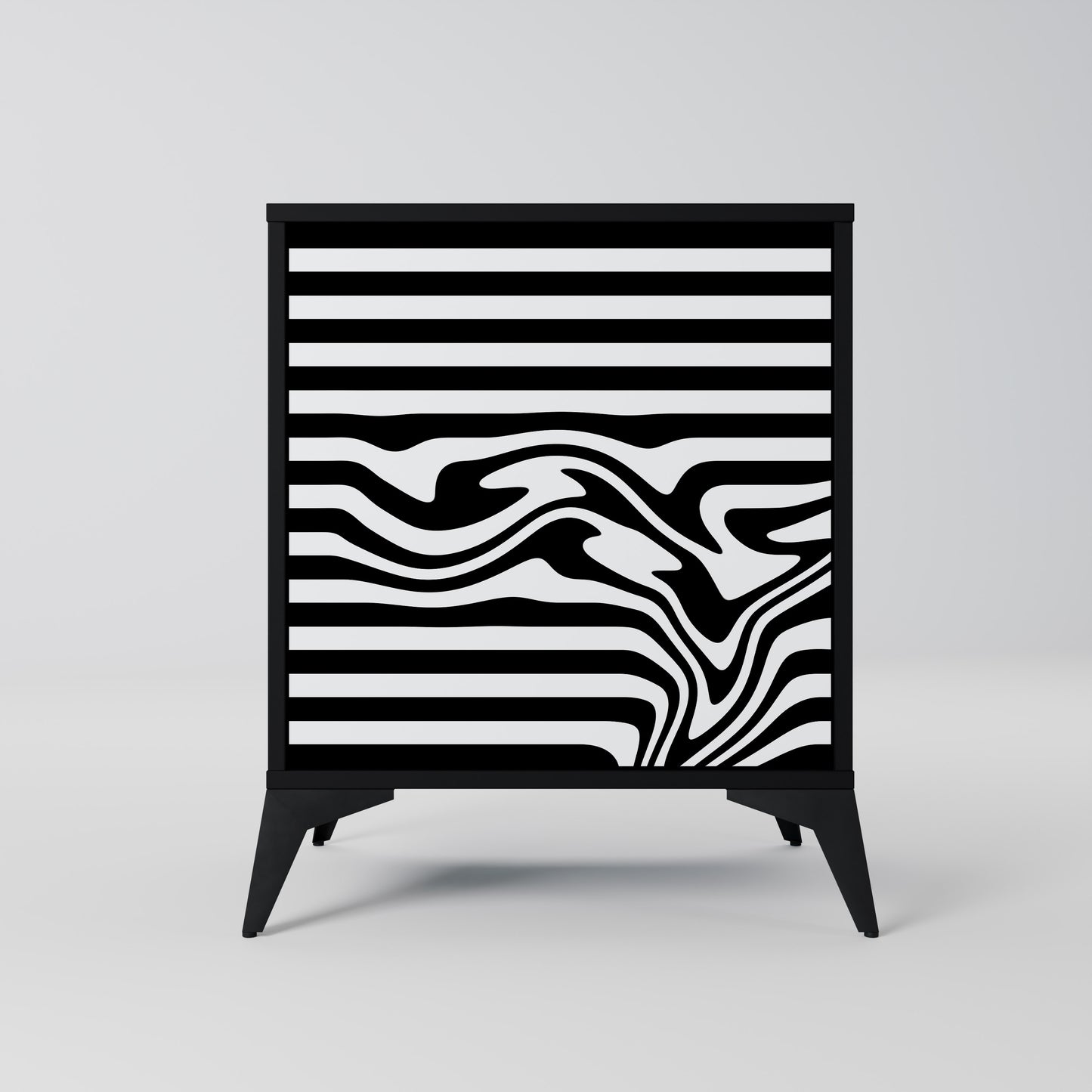 Credenza SPECTRA SHOWCASE a 1 anta con finitura nera