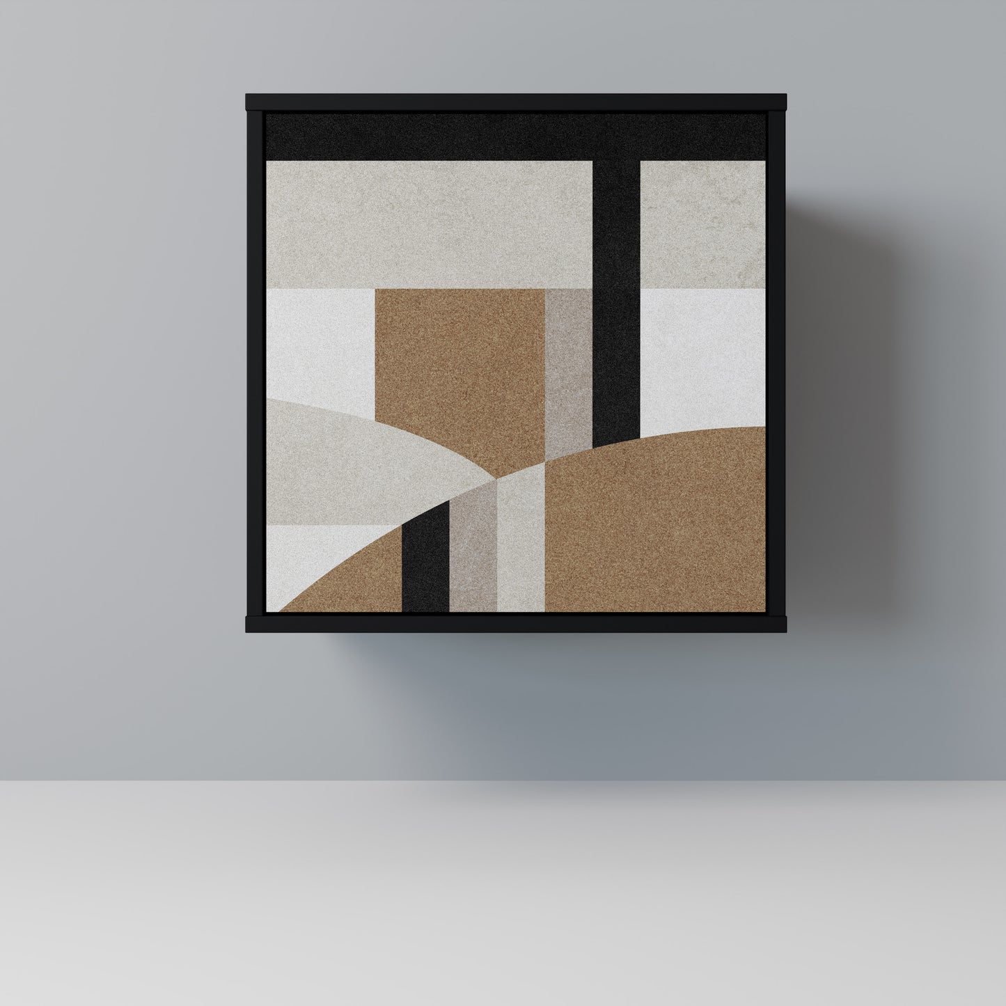 Credenza DELICATE MEMENTO a 1 anta con finitura nera