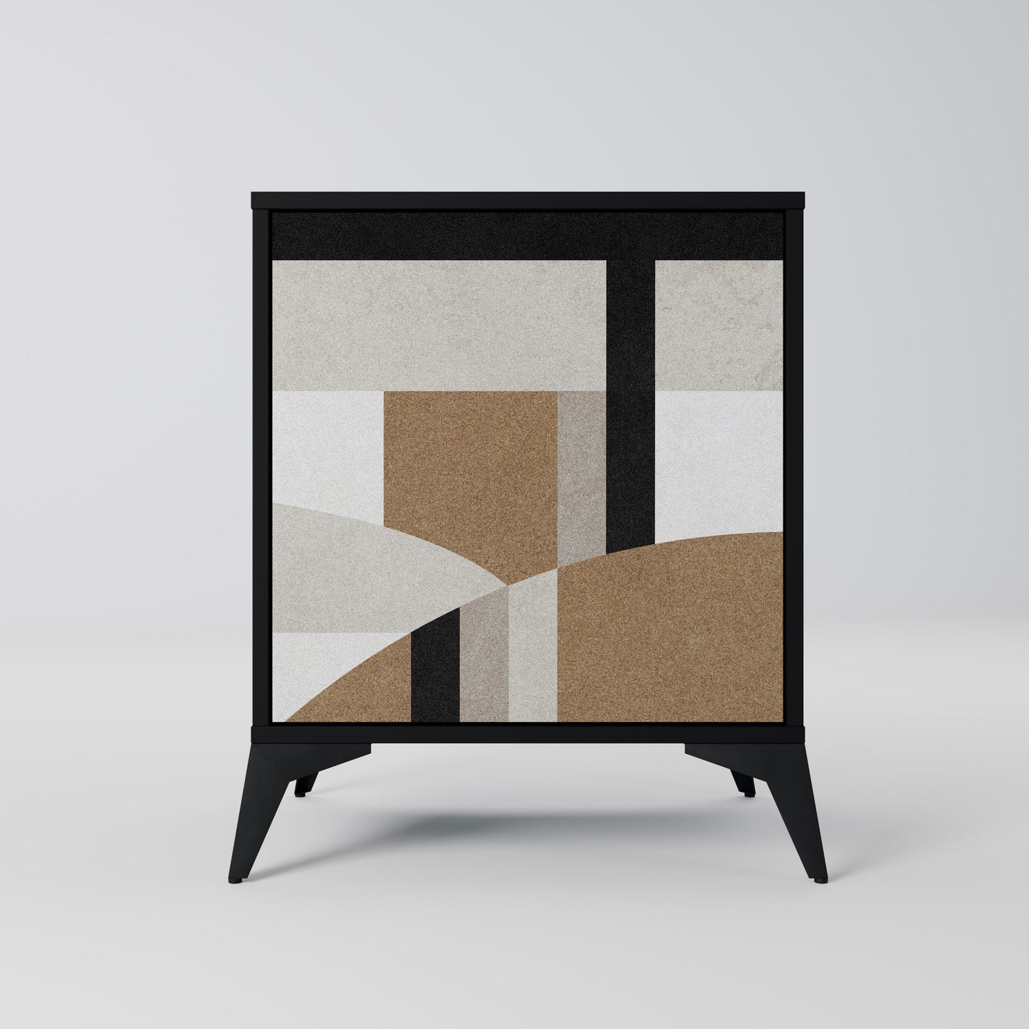 Credenza DELICATE MEMENTO a 1 anta con finitura nera