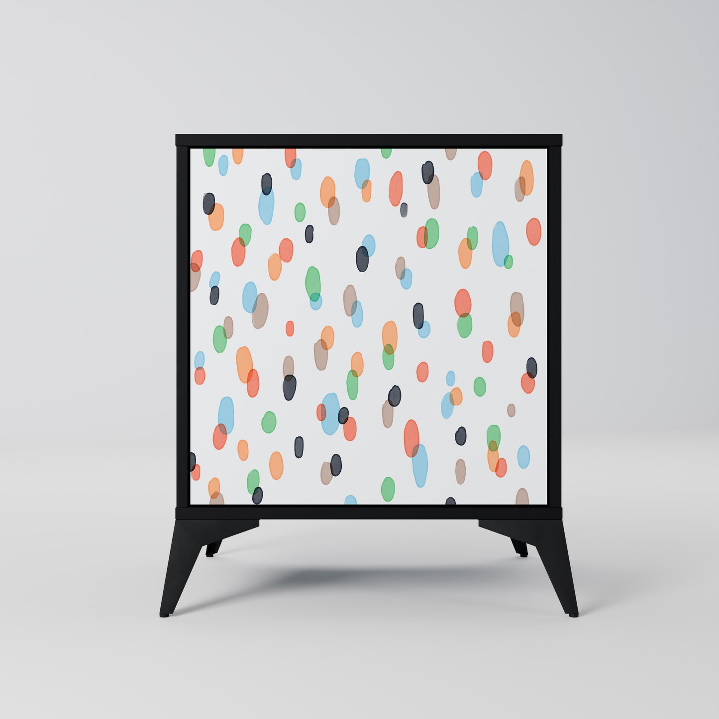 Credenza ENERGETIC SPOT a 1 anta con finitura nera