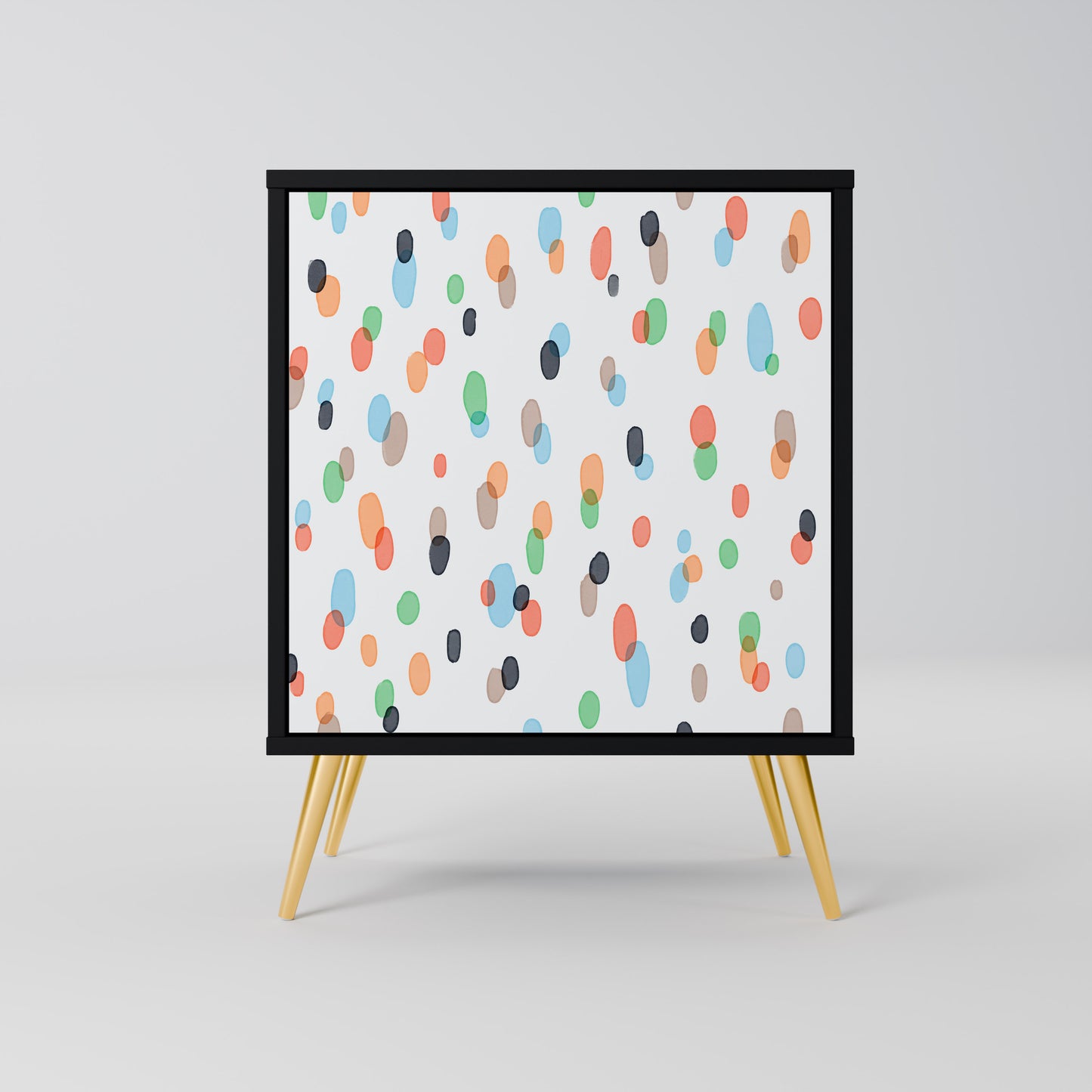 Credenza ENERGETIC SPOT a 1 anta con finitura nera