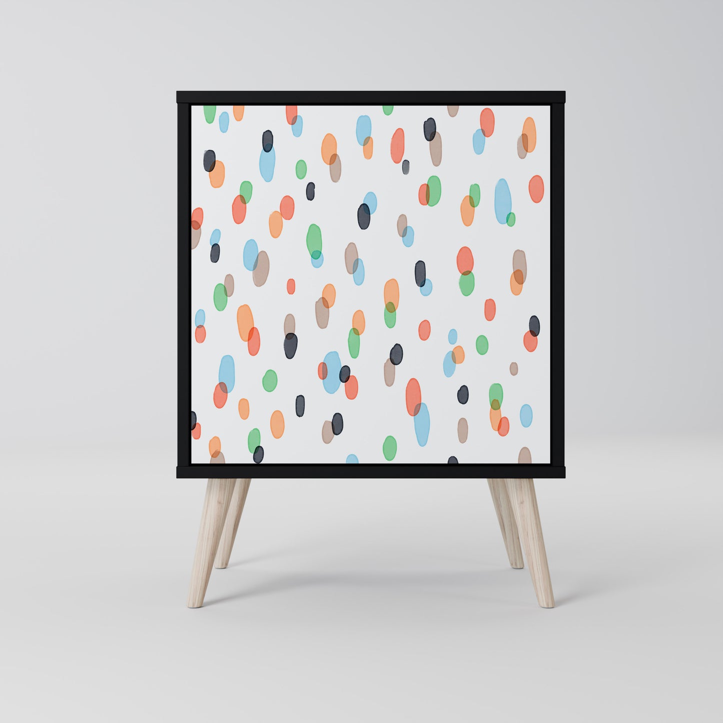 Credenza ENERGETIC SPOT a 1 anta con finitura nera