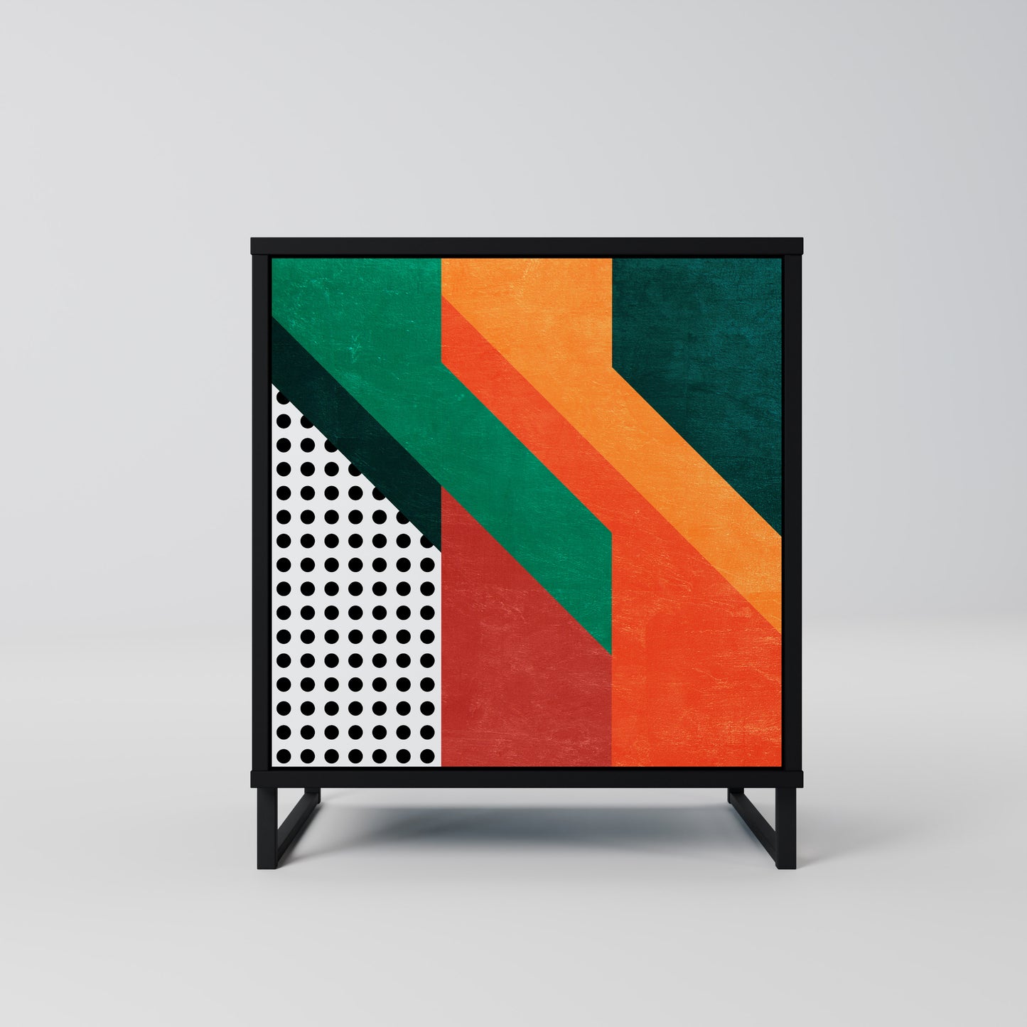 Credenza MAKESHIFT ARTISTRY a 1 anta con finitura nera