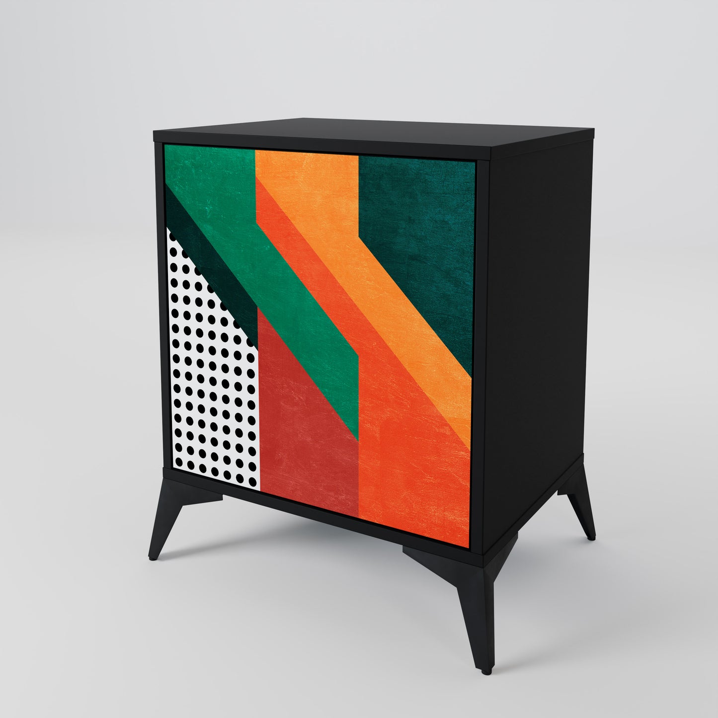 Credenza MAKESHIFT ARTISTRY a 1 anta con finitura nera