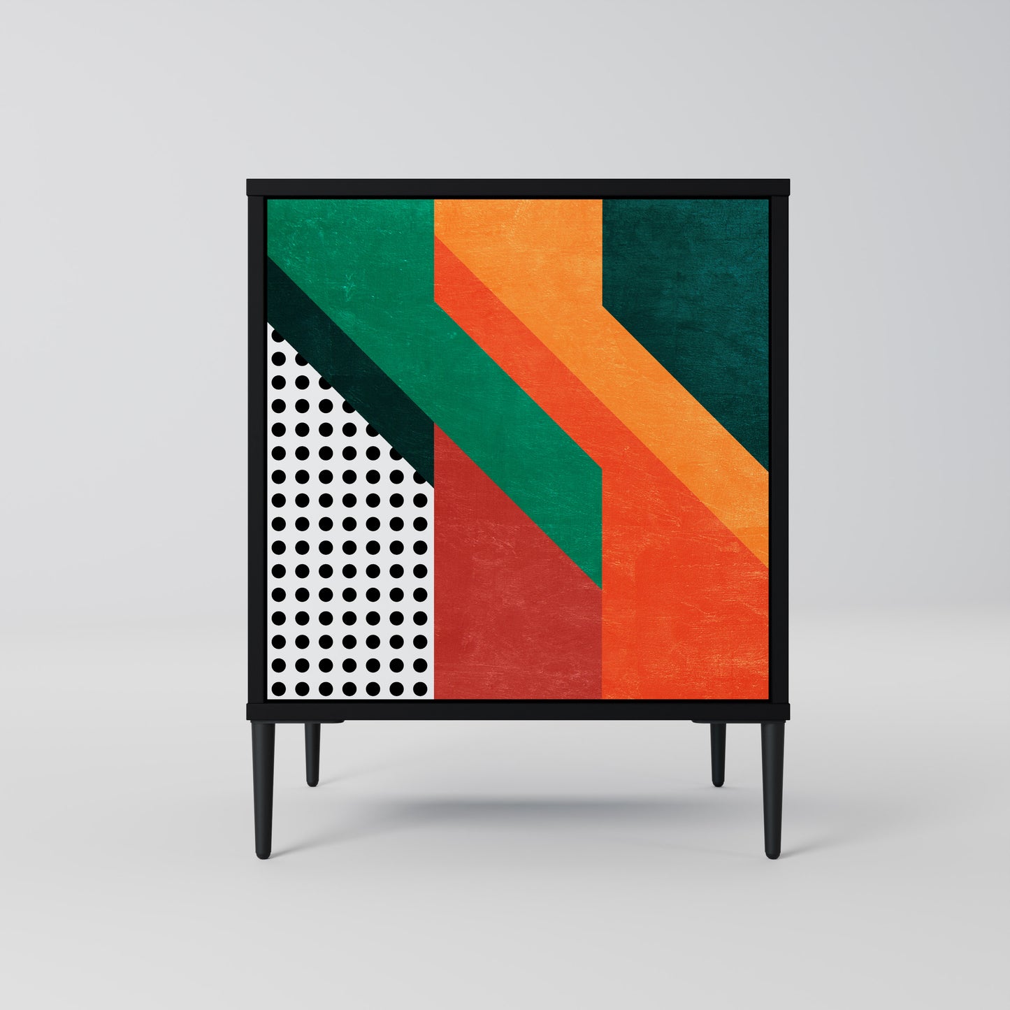 Credenza MAKESHIFT ARTISTRY a 1 anta con finitura nera