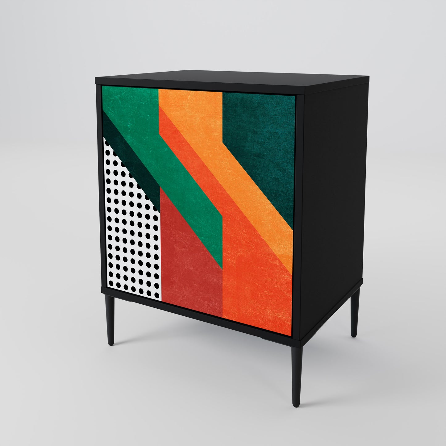 Credenza MAKESHIFT ARTISTRY a 1 anta con finitura nera