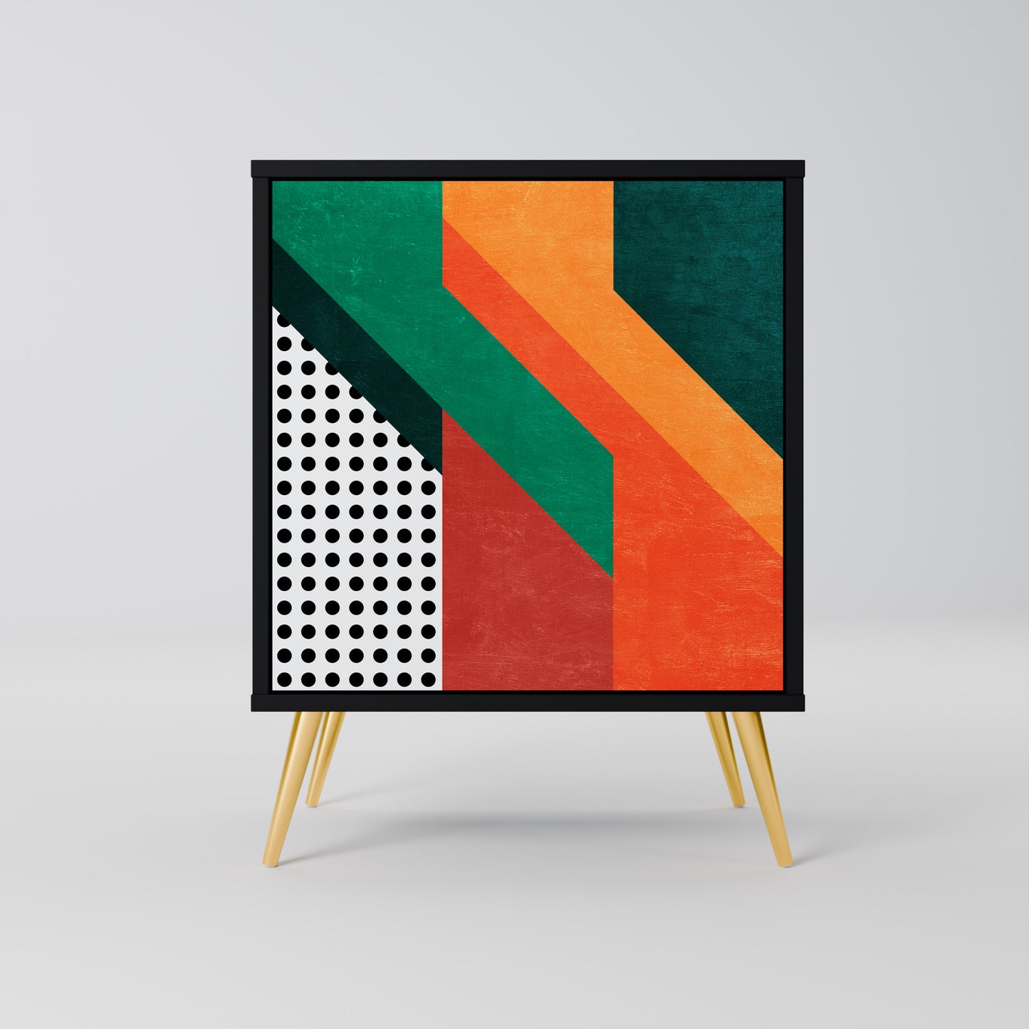 Credenza MAKESHIFT ARTISTRY a 1 anta con finitura nera