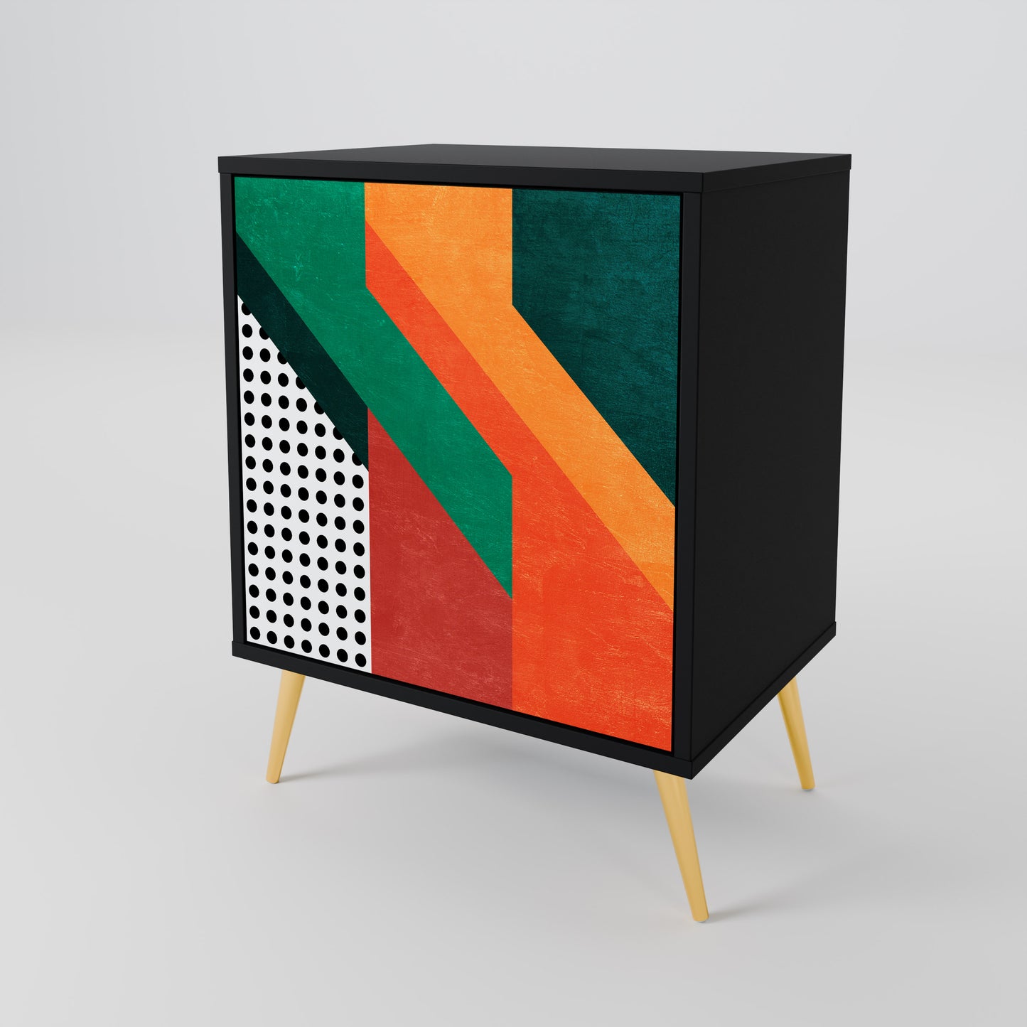 Credenza MAKESHIFT ARTISTRY a 1 anta con finitura nera