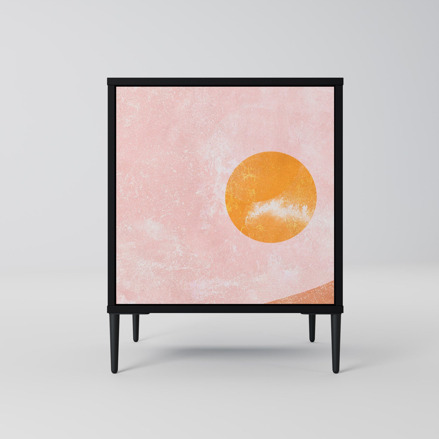 Credenza LUMINOUS SUNLIGHT a 1 anta con finitura nera