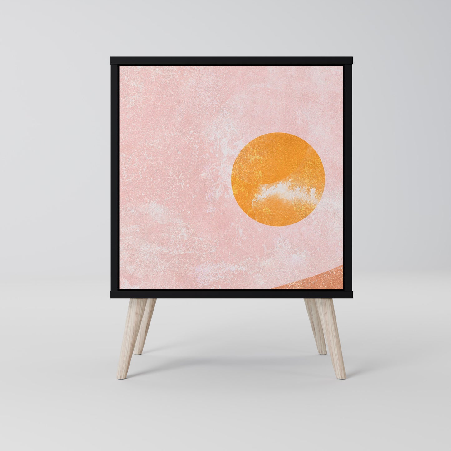 Credenza LUMINOUS SUNLIGHT a 1 anta con finitura nera