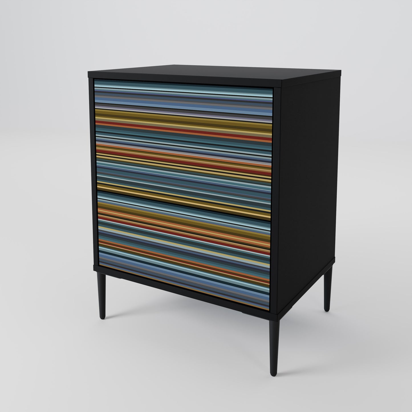 LINEOUT SPECTRUM 1-Door Sideboard in Black Finish
