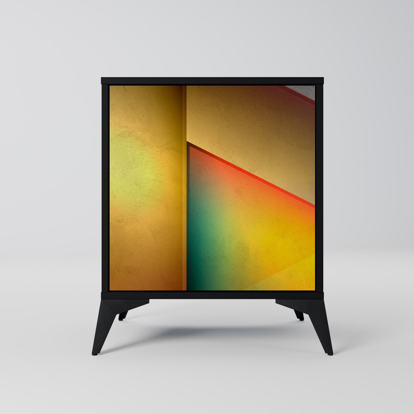 Credenza a 1 anta PIERCING SHARPNESS con finitura nera