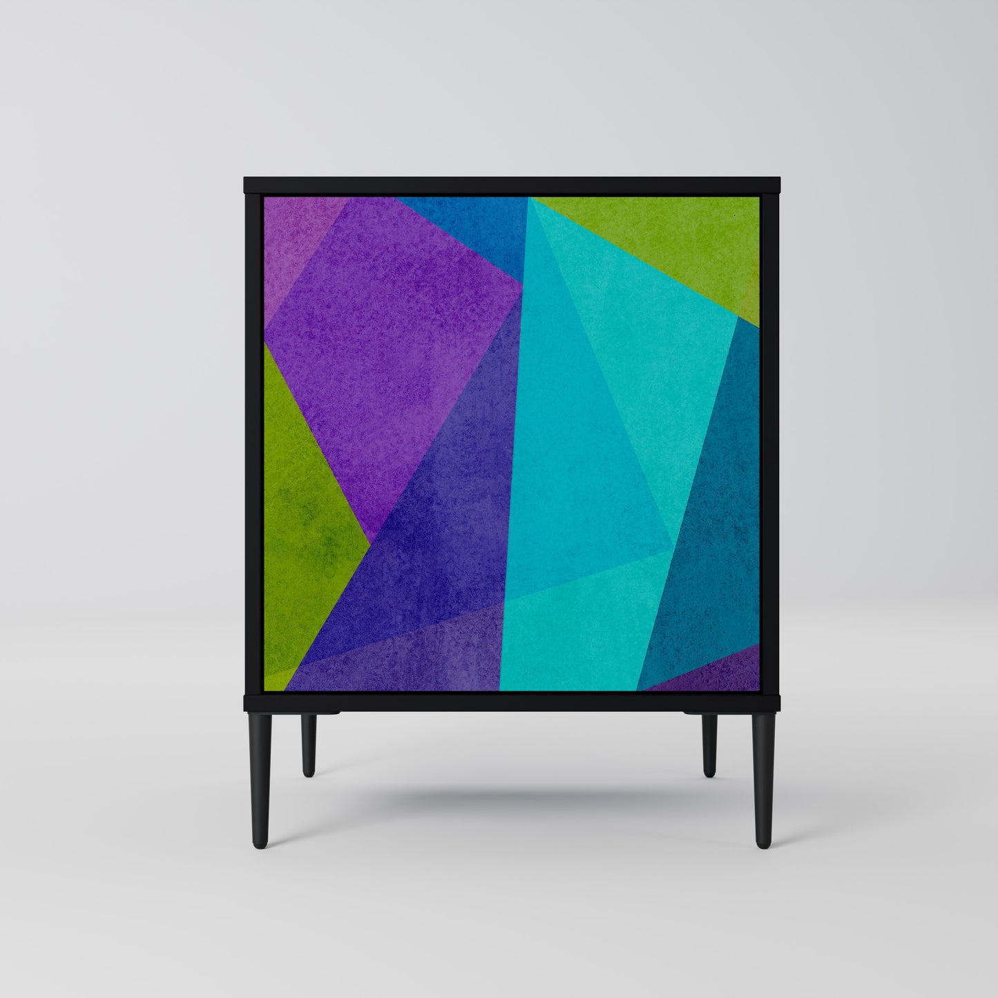 Credenza COLD SHOWCASE a 1 anta con finitura nera