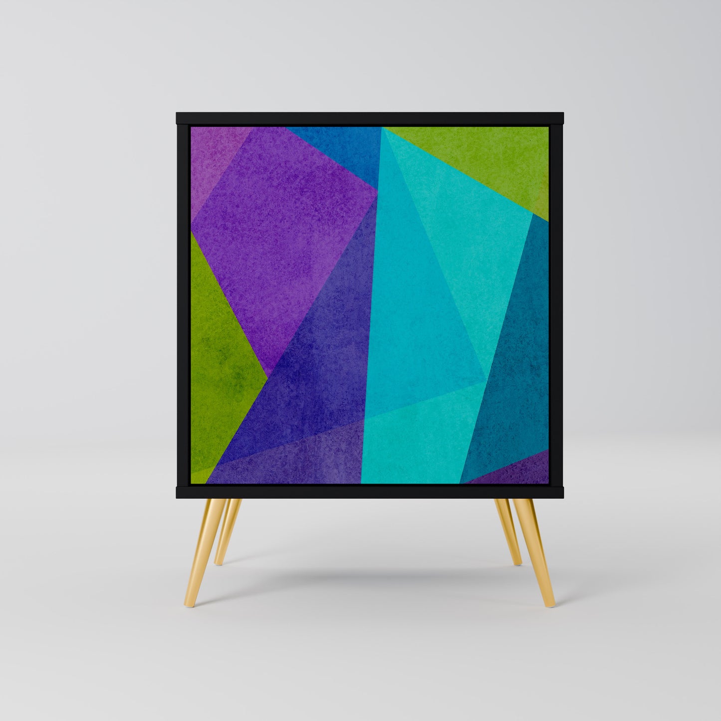 Credenza COLD SHOWCASE a 1 anta con finitura nera