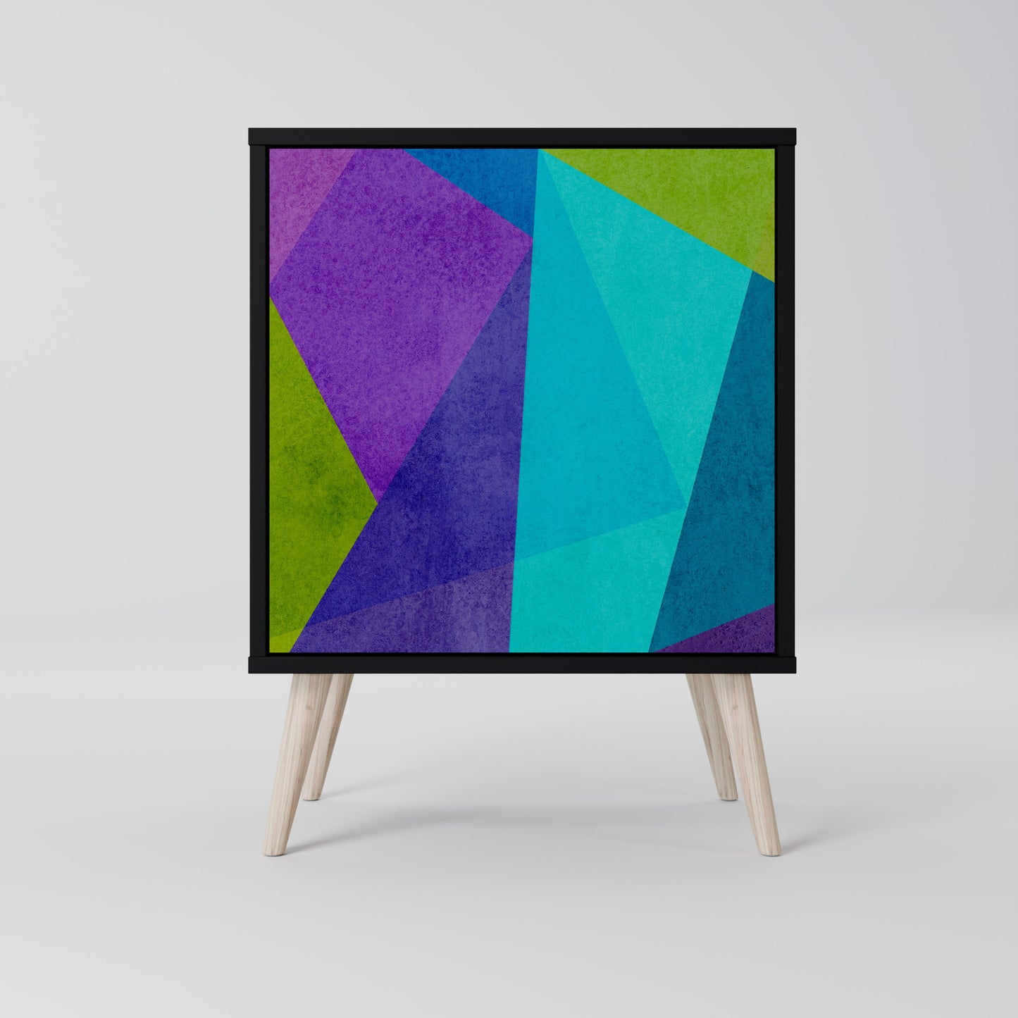 Credenza COLD SHOWCASE a 1 anta con finitura nera