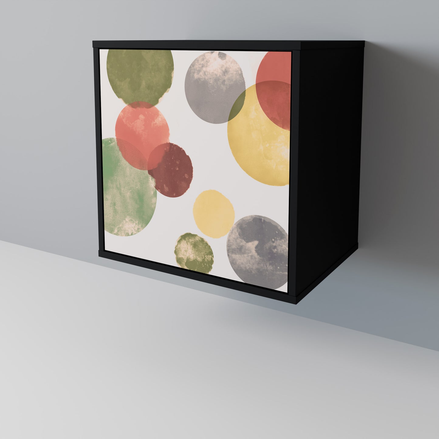 Credenza FLEETING HAPPINESS a 1 anta con finitura nera