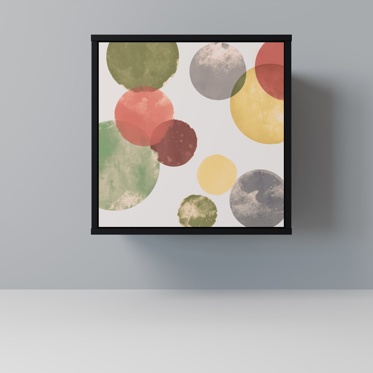 Credenza FLEETING HAPPINESS a 1 anta con finitura nera