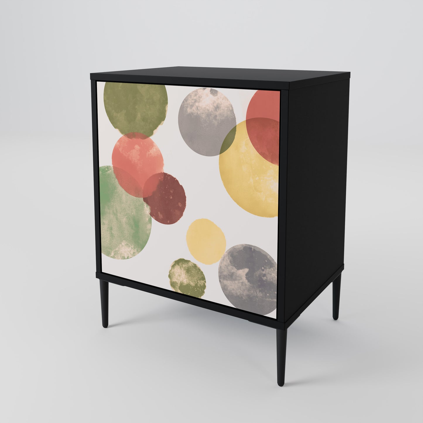 Credenza FLEETING HAPPINESS a 1 anta con finitura nera
