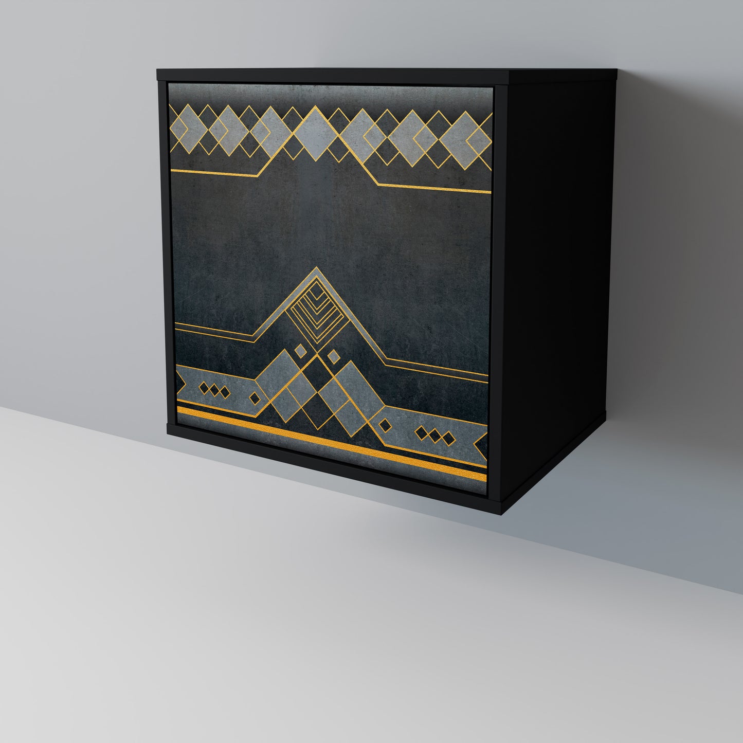 Credenza a 1 anta ROYAL ORDINARINESS con finitura nera