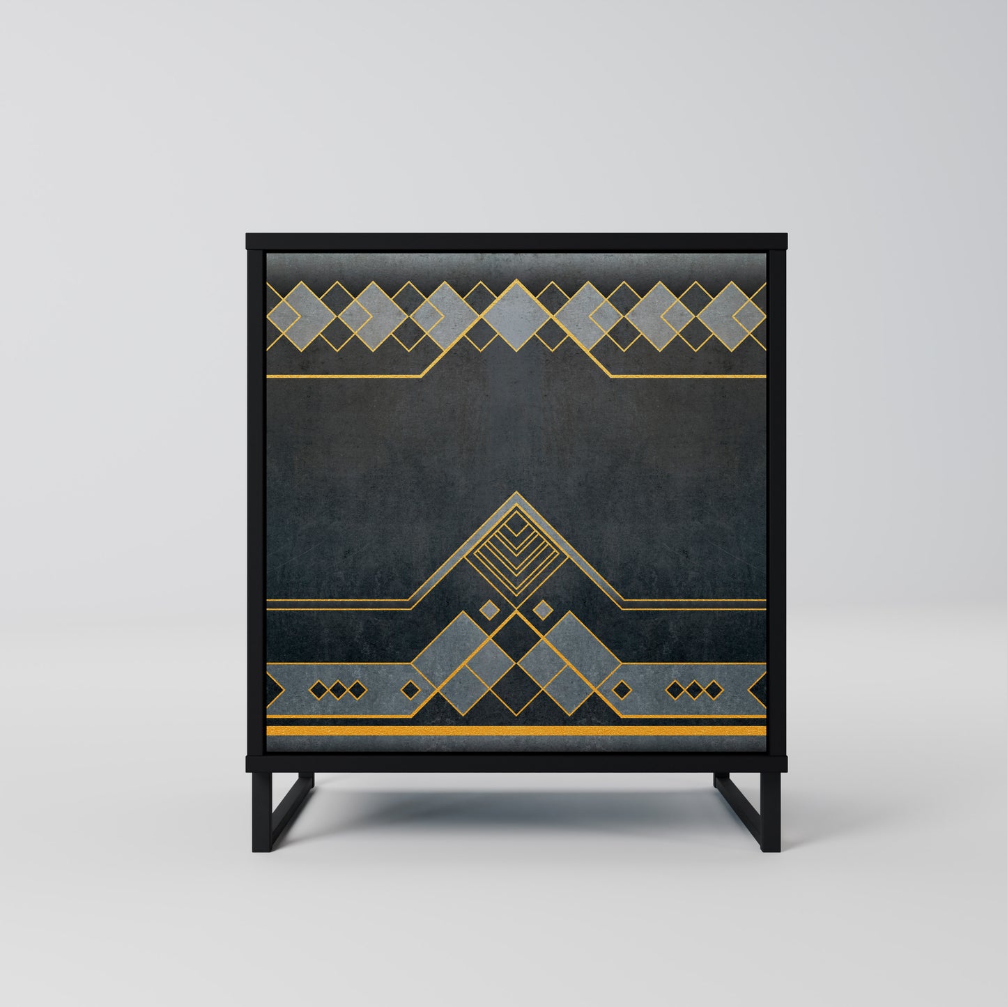 Credenza a 1 anta ROYAL ORDINARINESS con finitura nera