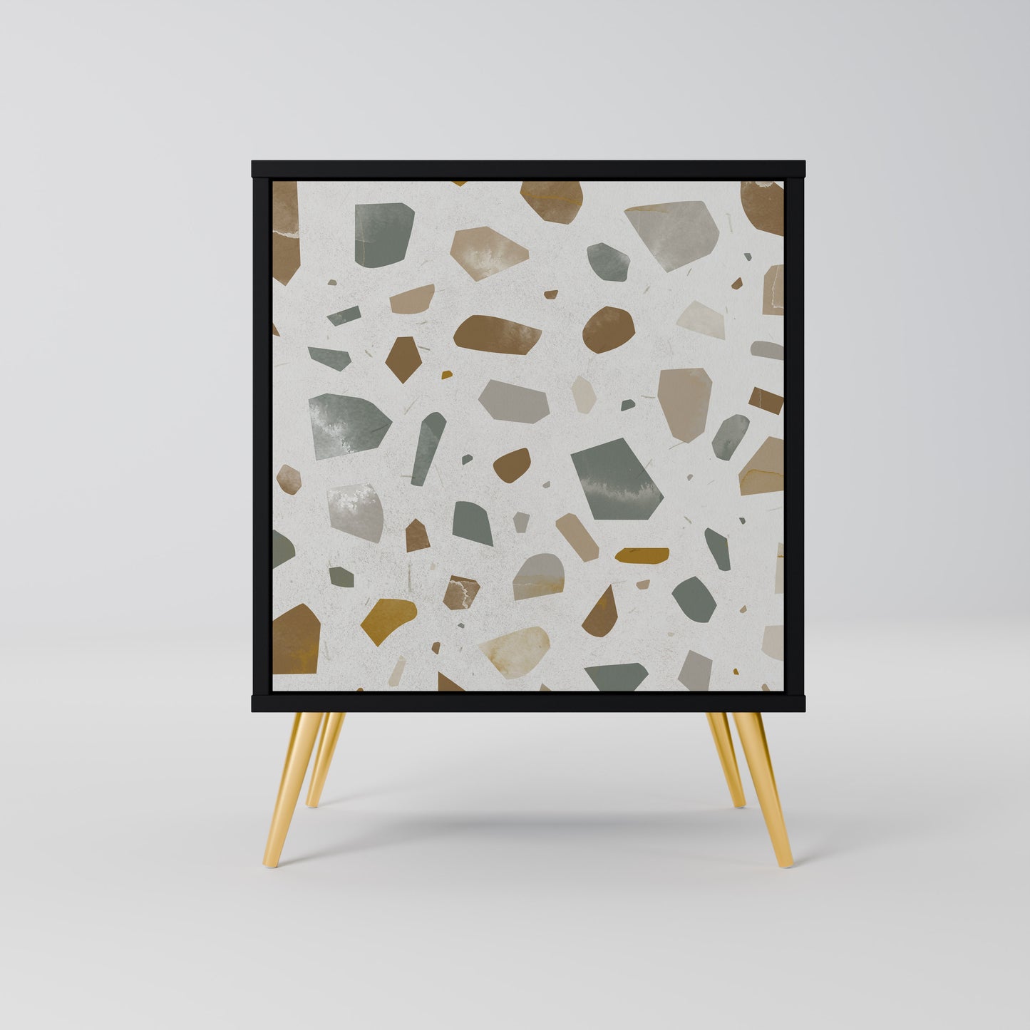 Credenza a 1 anta PIECES OF TOMORROW con finitura nera