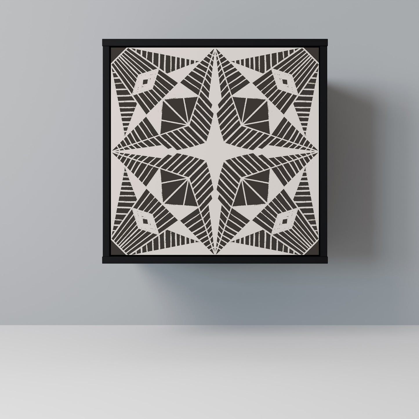 Credenza MONOCHROME NEXUS a 1 anta con finitura nera