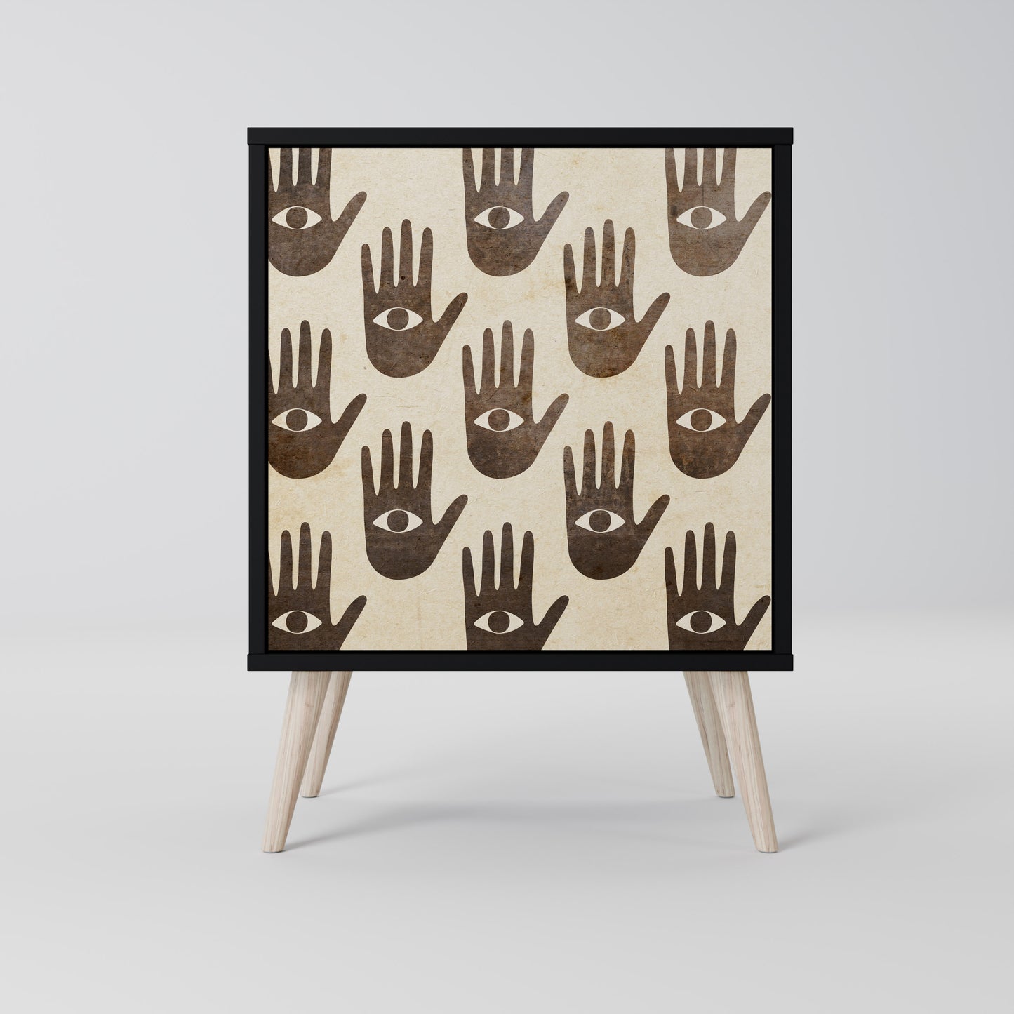 VEDI ALTRO Credenza a 1 anta con finitura nera