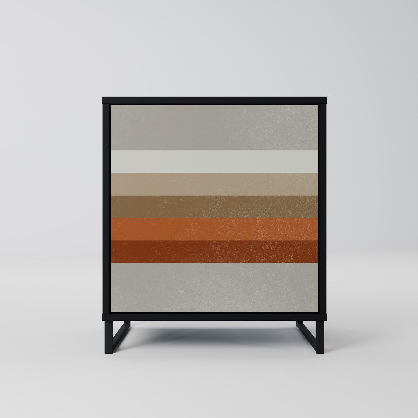 Credenza PECULIAR TRAIL a 1 anta con finitura nera