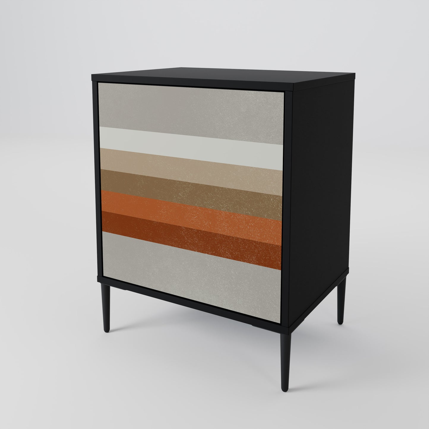 Credenza PECULIAR TRAIL a 1 anta con finitura nera