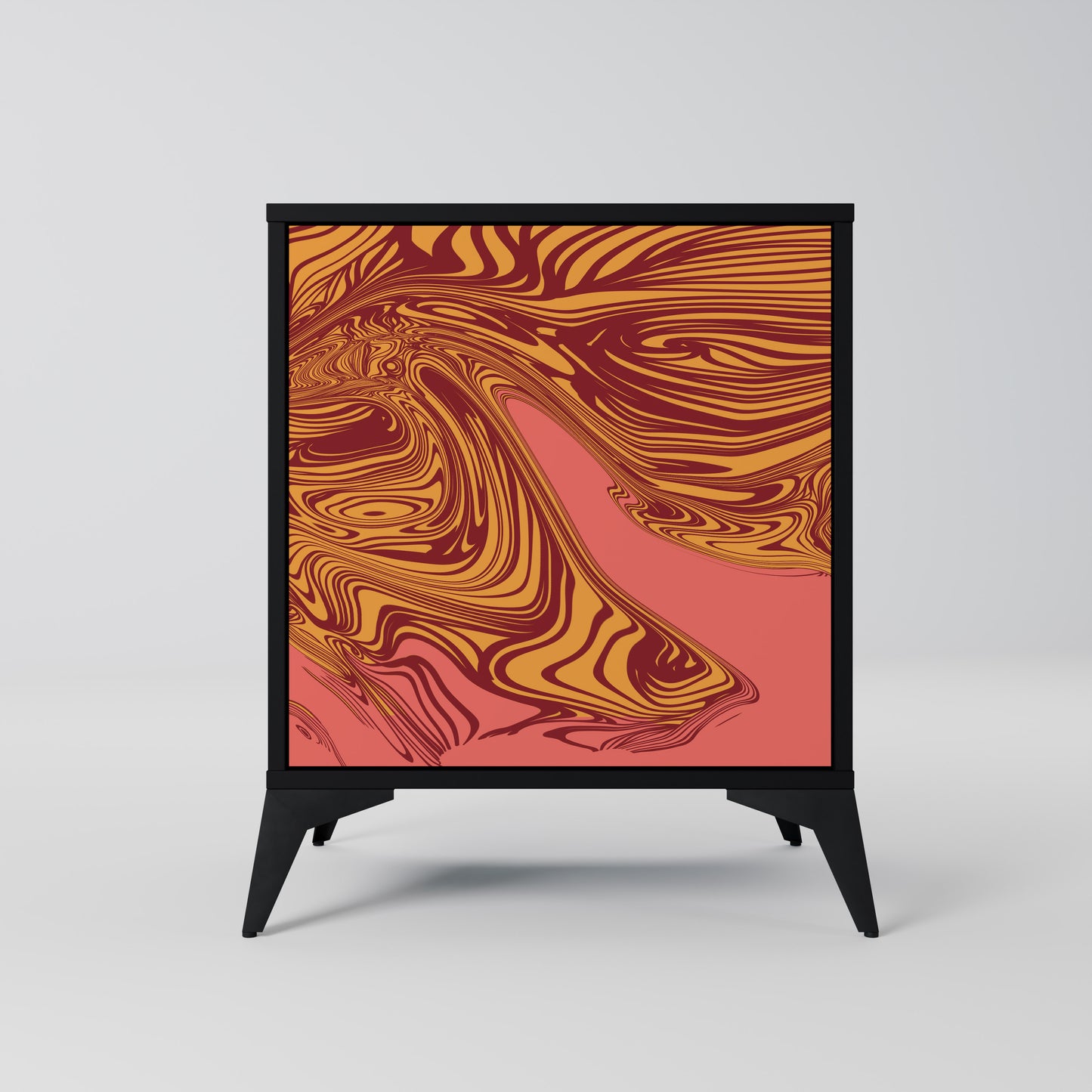 Credenza a 1 anta FLOATING THOUGHTS con finitura nera