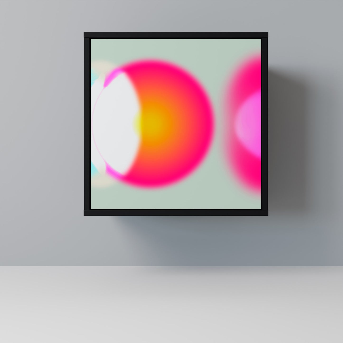 Credenza SYMPHONY OF COLORS a 1 anta con finitura nera