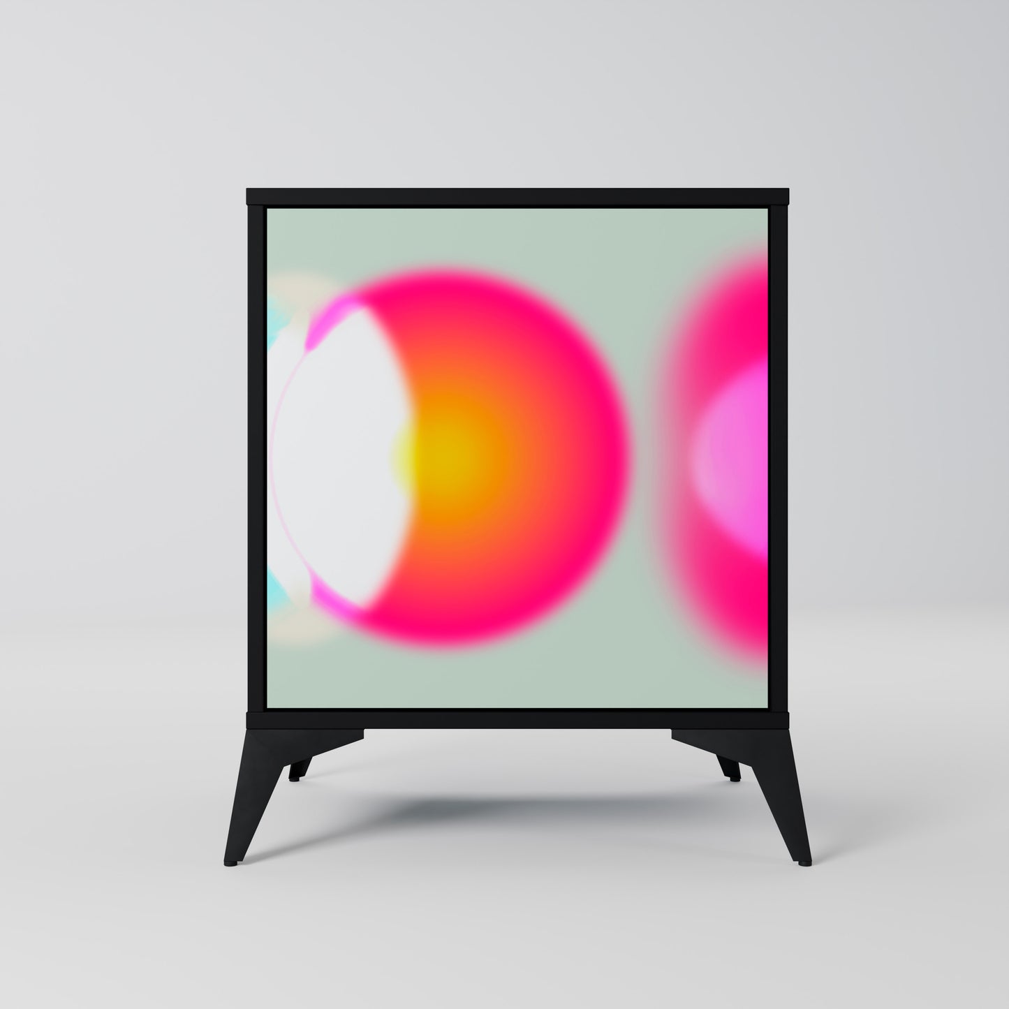 Credenza SYMPHONY OF COLORS a 1 anta con finitura nera