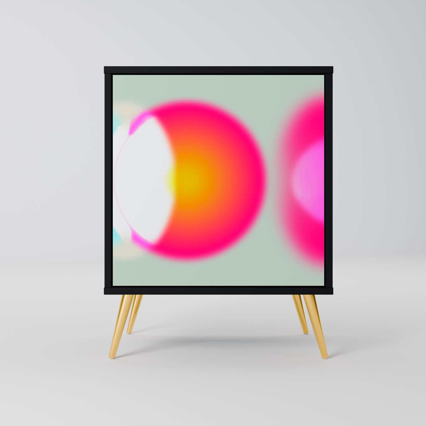 Credenza SYMPHONY OF COLORS a 1 anta con finitura nera