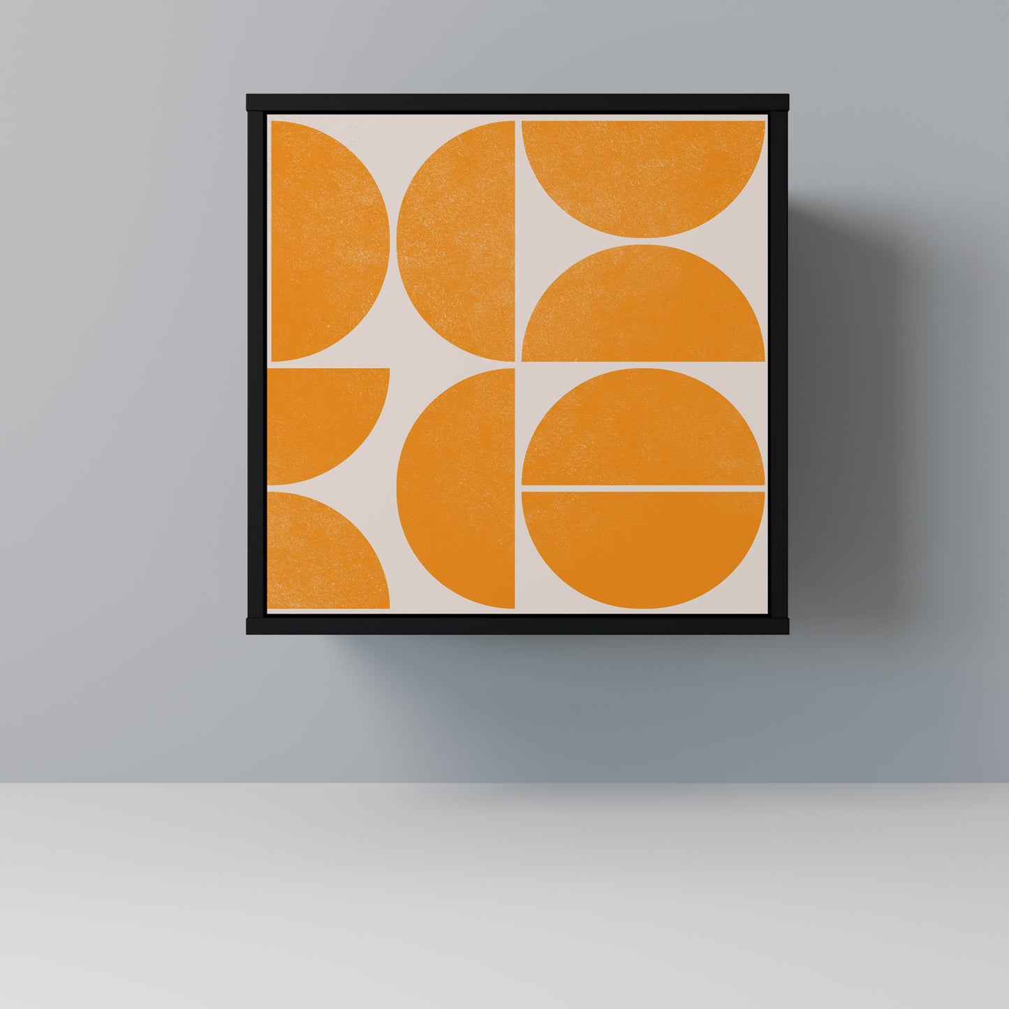 Credenza RECURRING DREAMS a 1 anta con finitura nera