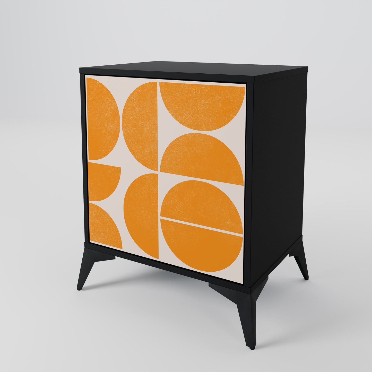 Credenza RECURRING DREAMS a 1 anta con finitura nera