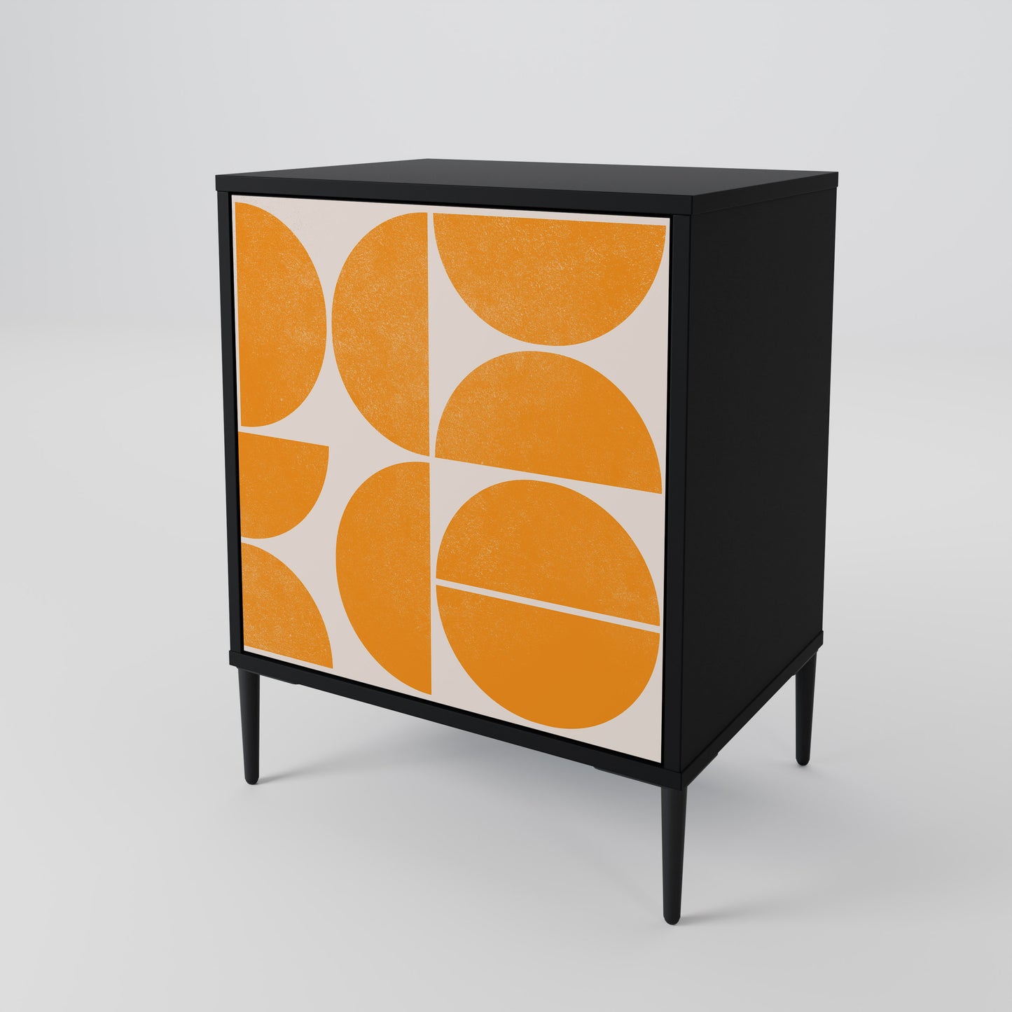 Credenza RECURRING DREAMS a 1 anta con finitura nera