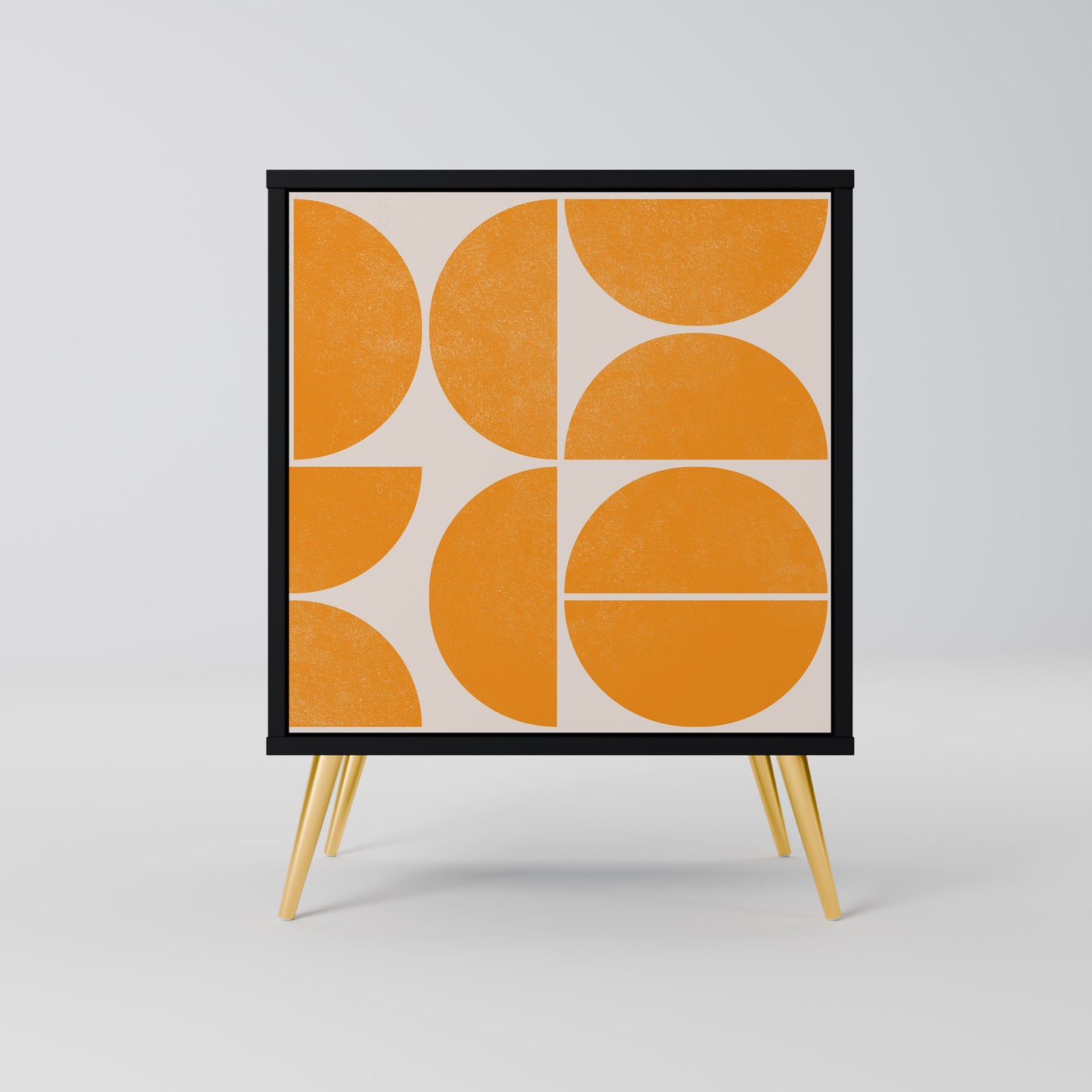 Credenza RECURRING DREAMS a 1 anta con finitura nera