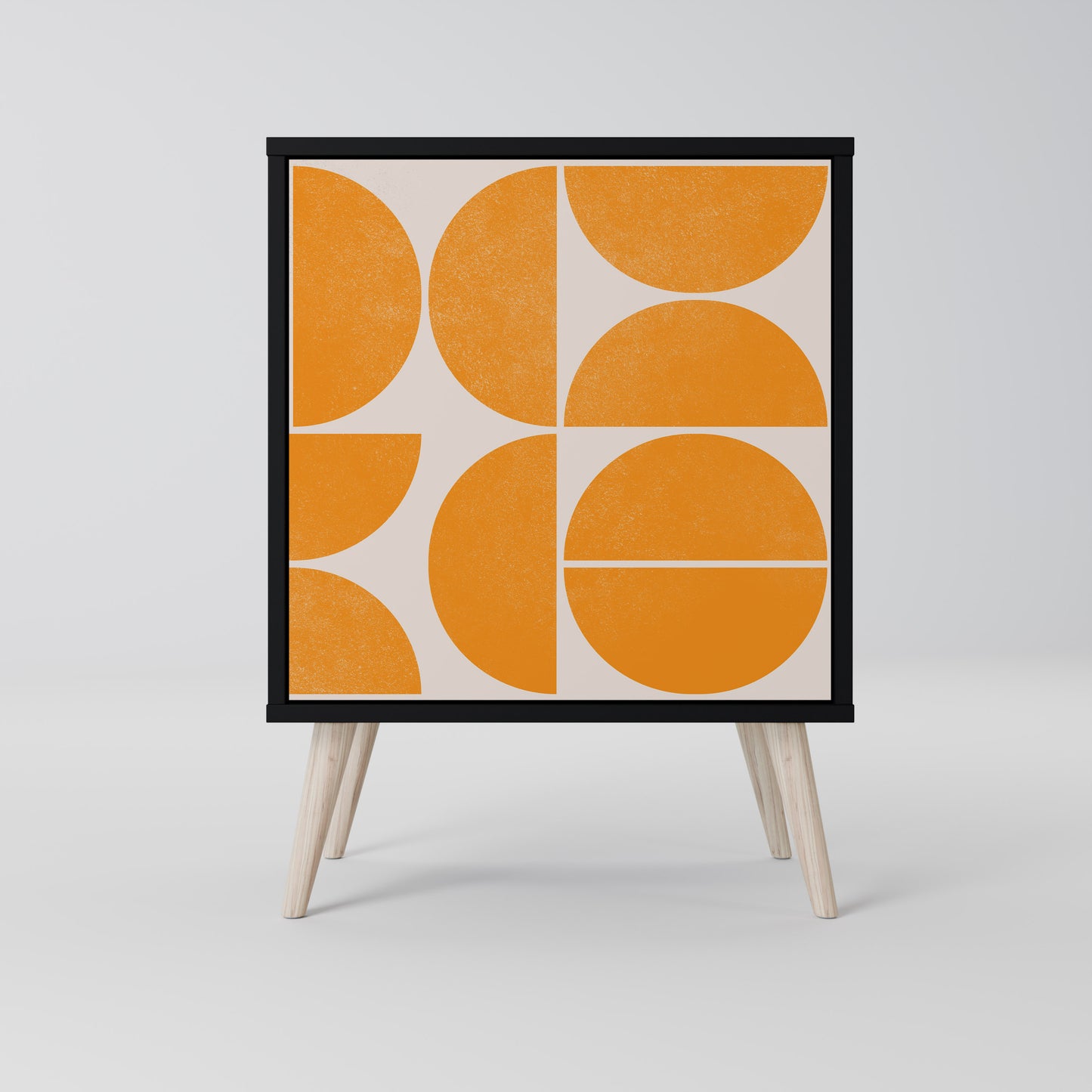 Credenza RECURRING DREAMS a 1 anta con finitura nera