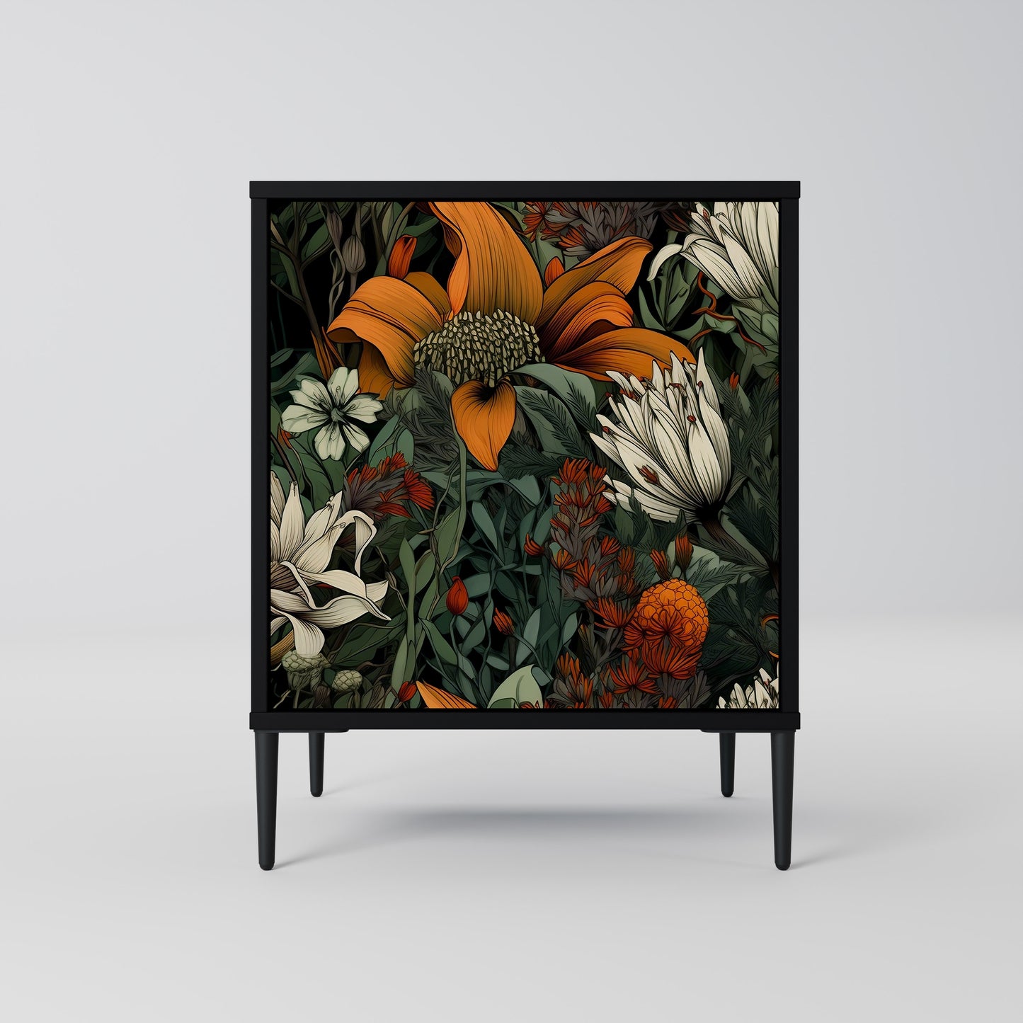 Credenza MIDNIGHT SPROUT a 1 anta con finitura nera