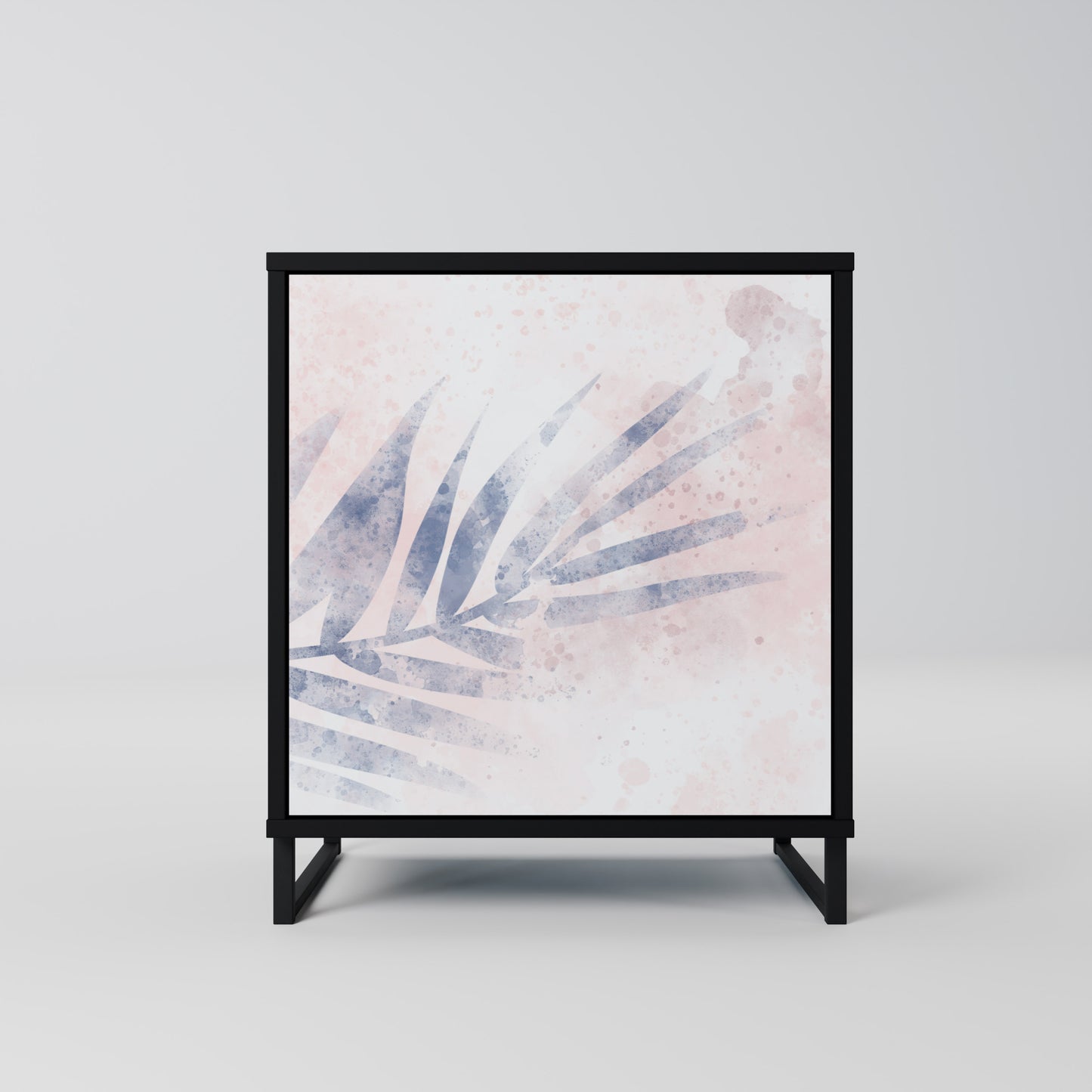 Credenza TIMELESS FLOAT a 1 anta con finitura nera