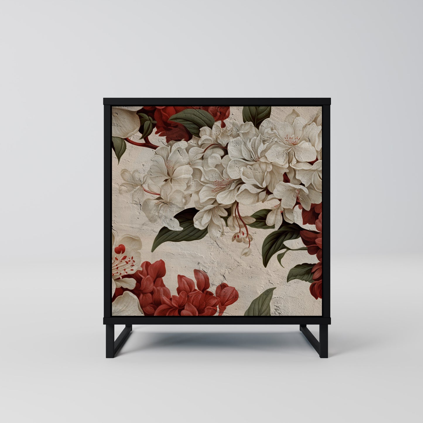 EPHEMERAL DAYS 1-Door Sideboard in Black Finish