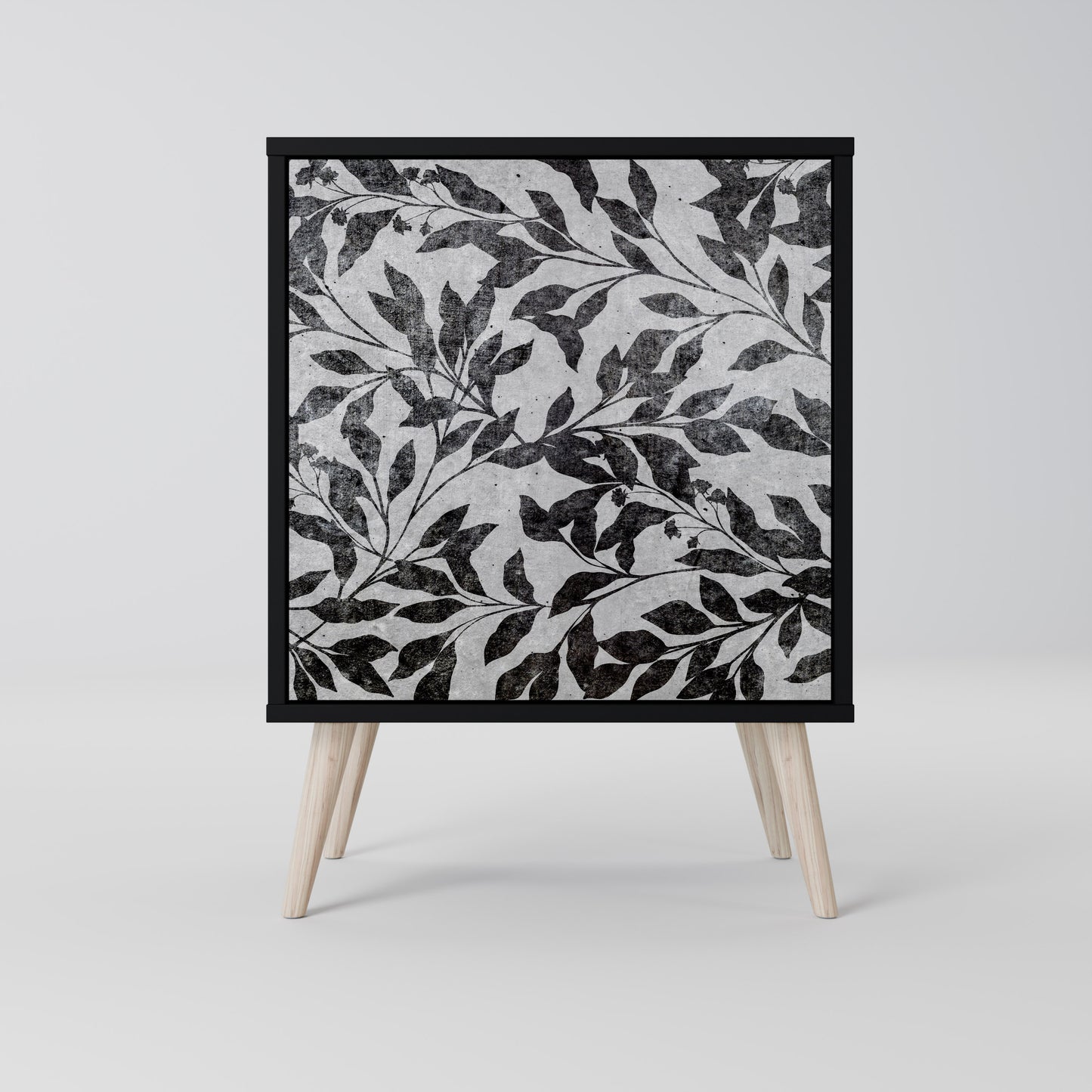 CHARCOAL SPROUT 1-Door Sideboard in Black Finish