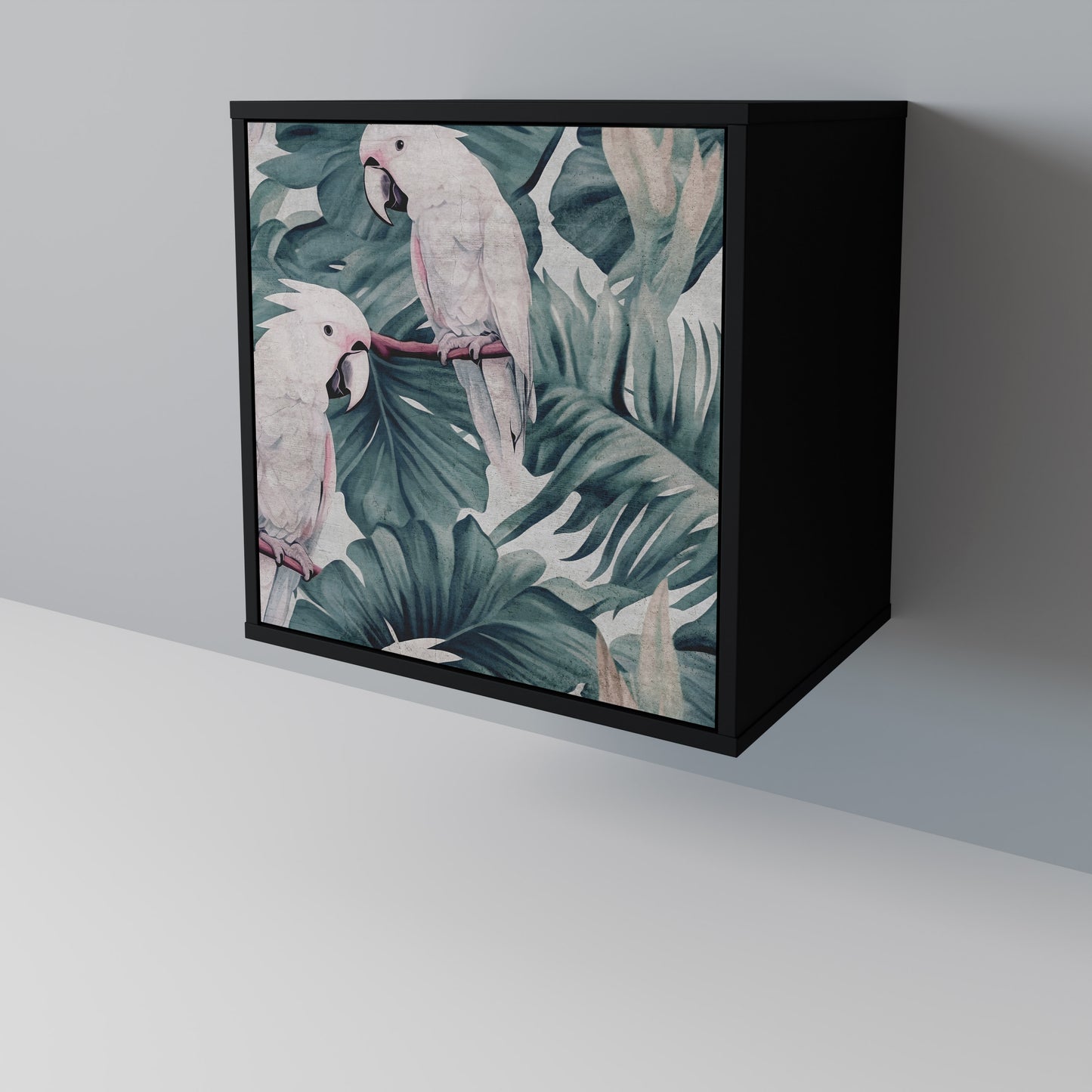 Credenza POPINJAY LOOK a 1 anta con finitura nera