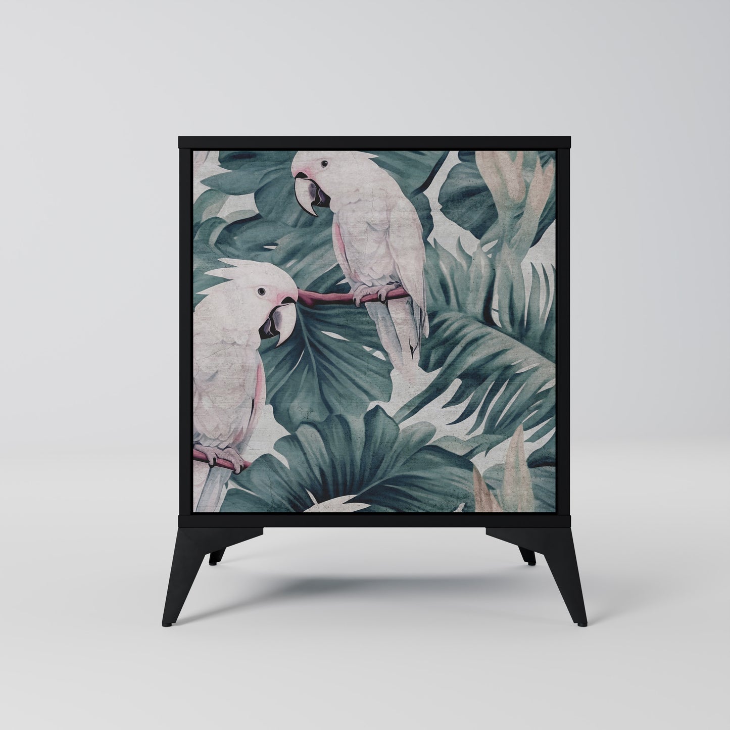 Credenza POPINJAY LOOK a 1 anta con finitura nera