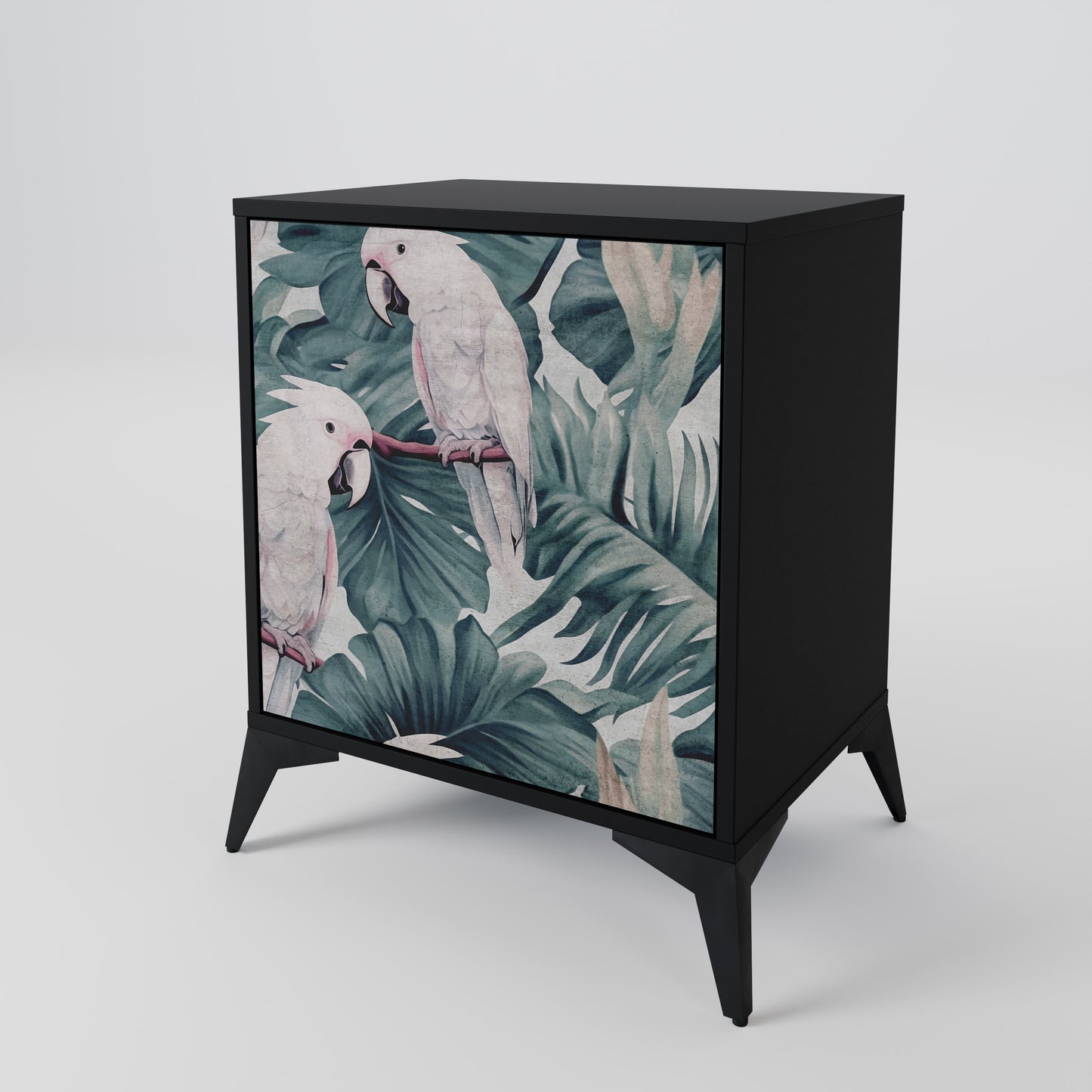 Credenza POPINJAY LOOK a 1 anta con finitura nera