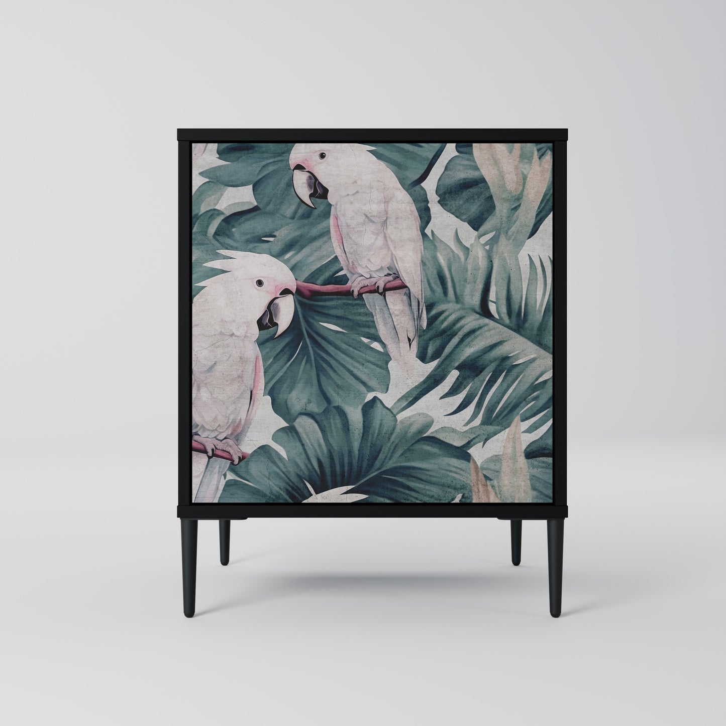 Credenza POPINJAY LOOK a 1 anta con finitura nera