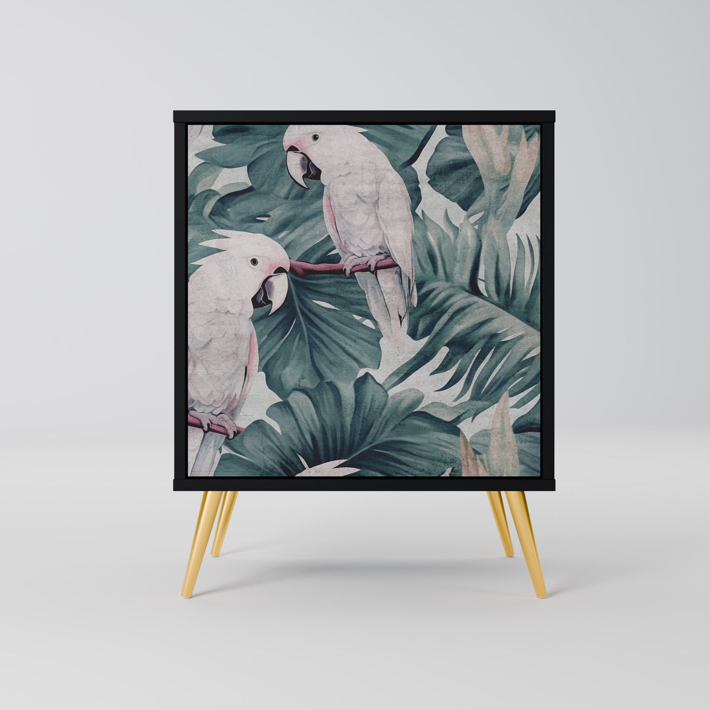 Credenza POPINJAY LOOK a 1 anta con finitura nera