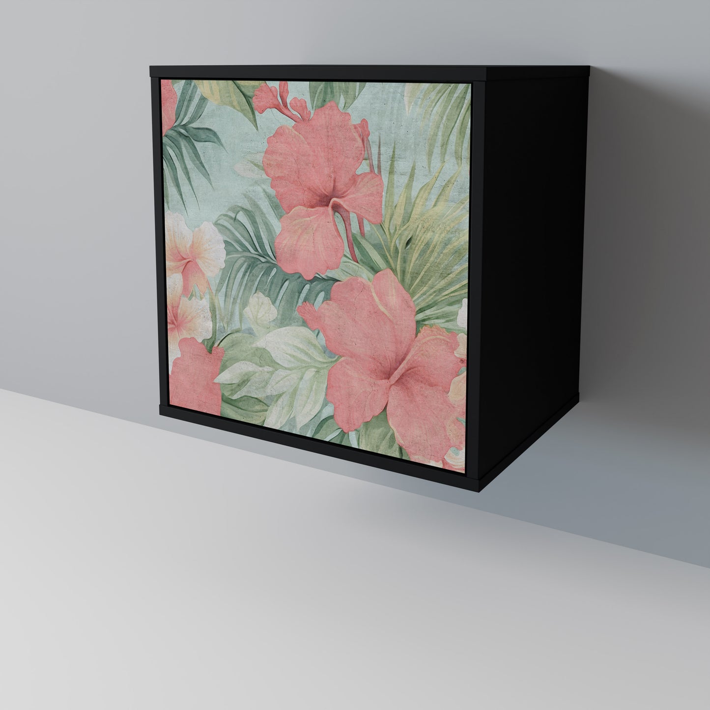 Credenza HAWAIIAN SPIRIT a 1 anta con finitura nera