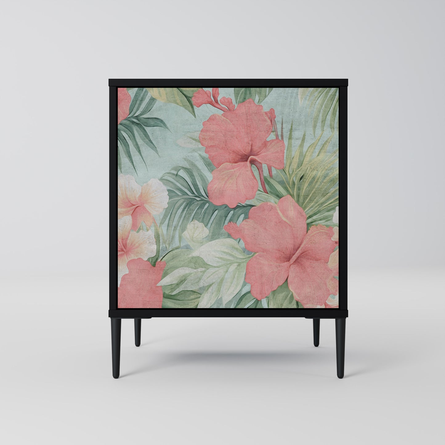 Credenza HAWAIIAN SPIRIT a 1 anta con finitura nera