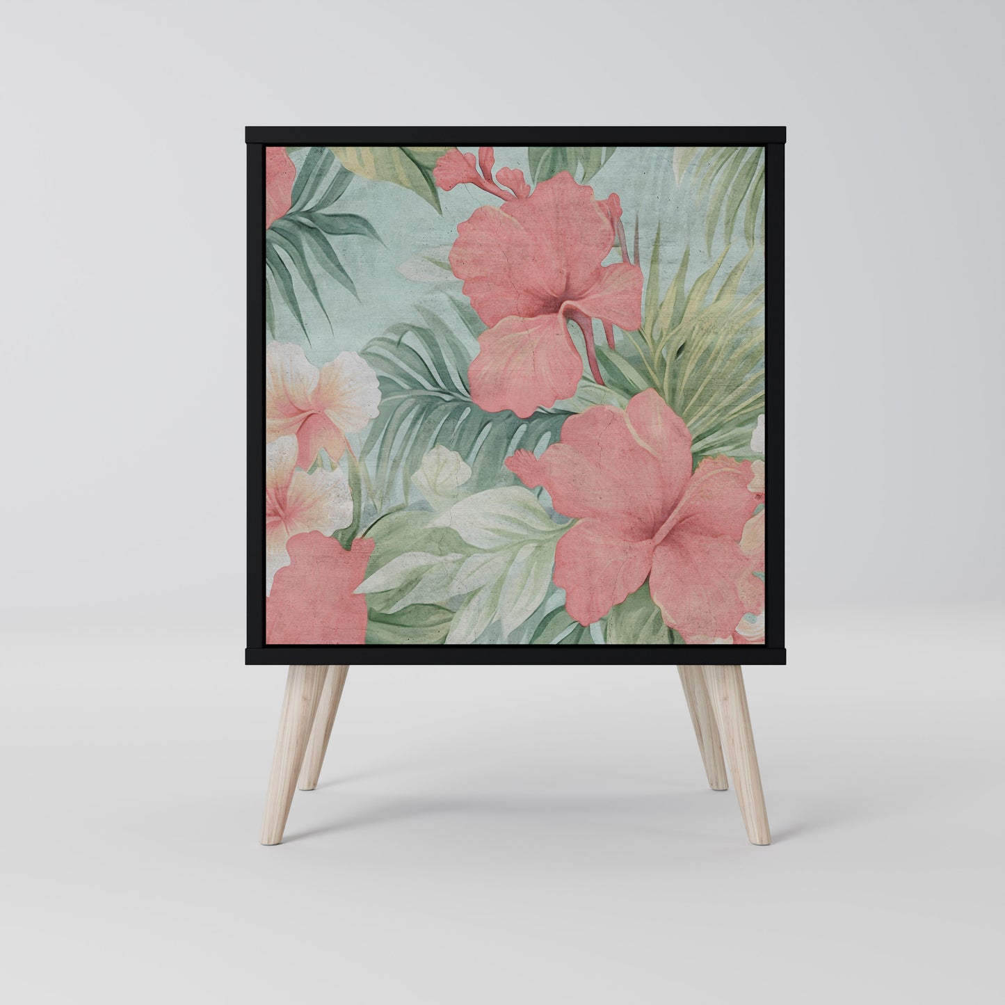 Credenza HAWAIIAN SPIRIT a 1 anta con finitura nera